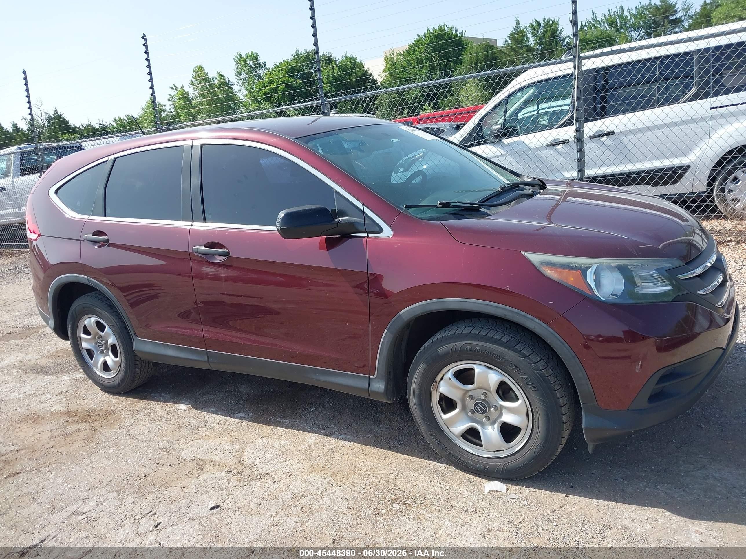 2014 Honda Cr-v Lx Темно-бордовый vin: 5J6RM3H35EL021888