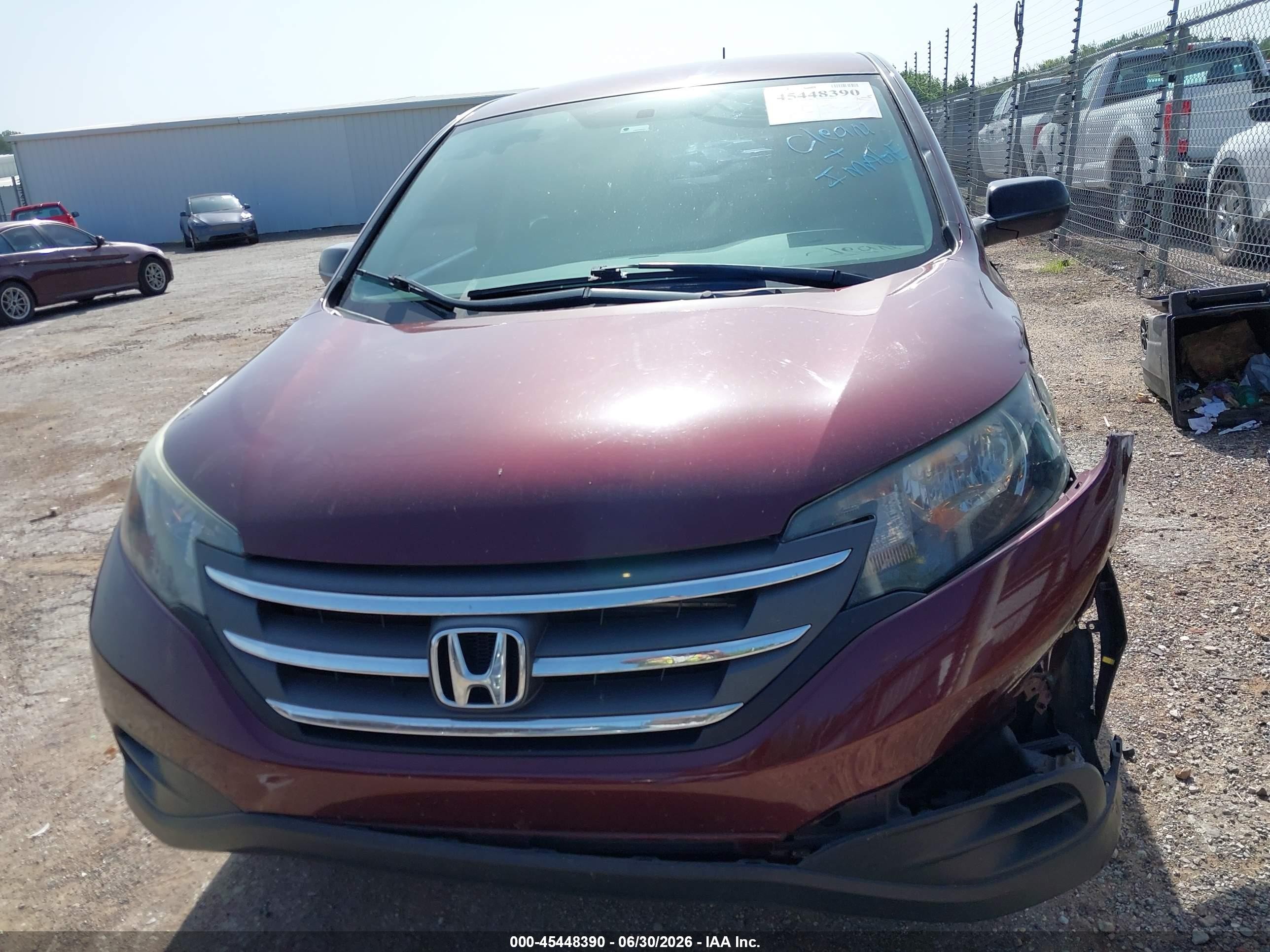 2014 Honda Cr-v Lx Темно-бордовый vin: 5J6RM3H35EL021888