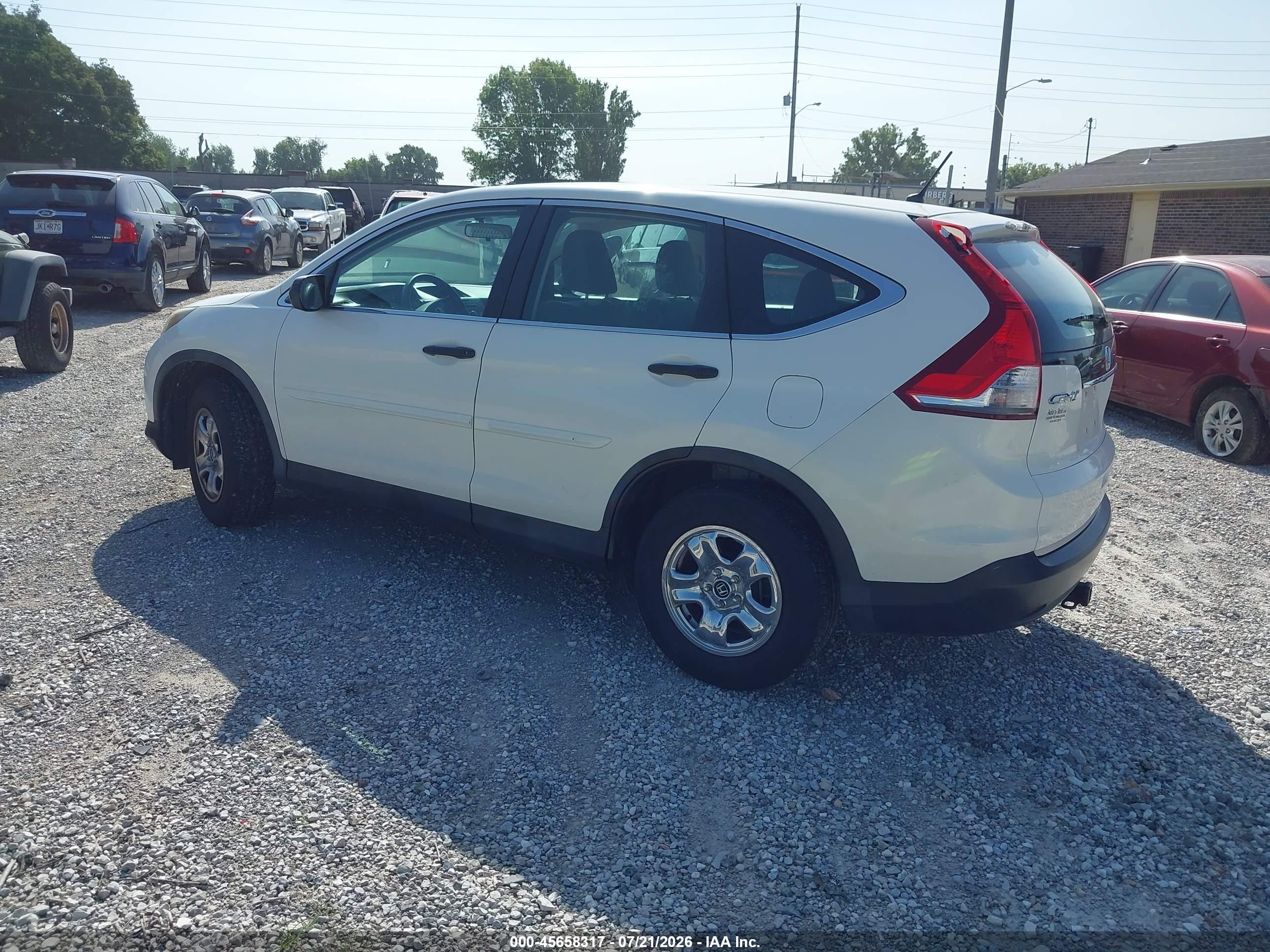 2014 Honda Cr-v Lx Белый vin: 5J6RM3H35EL025603