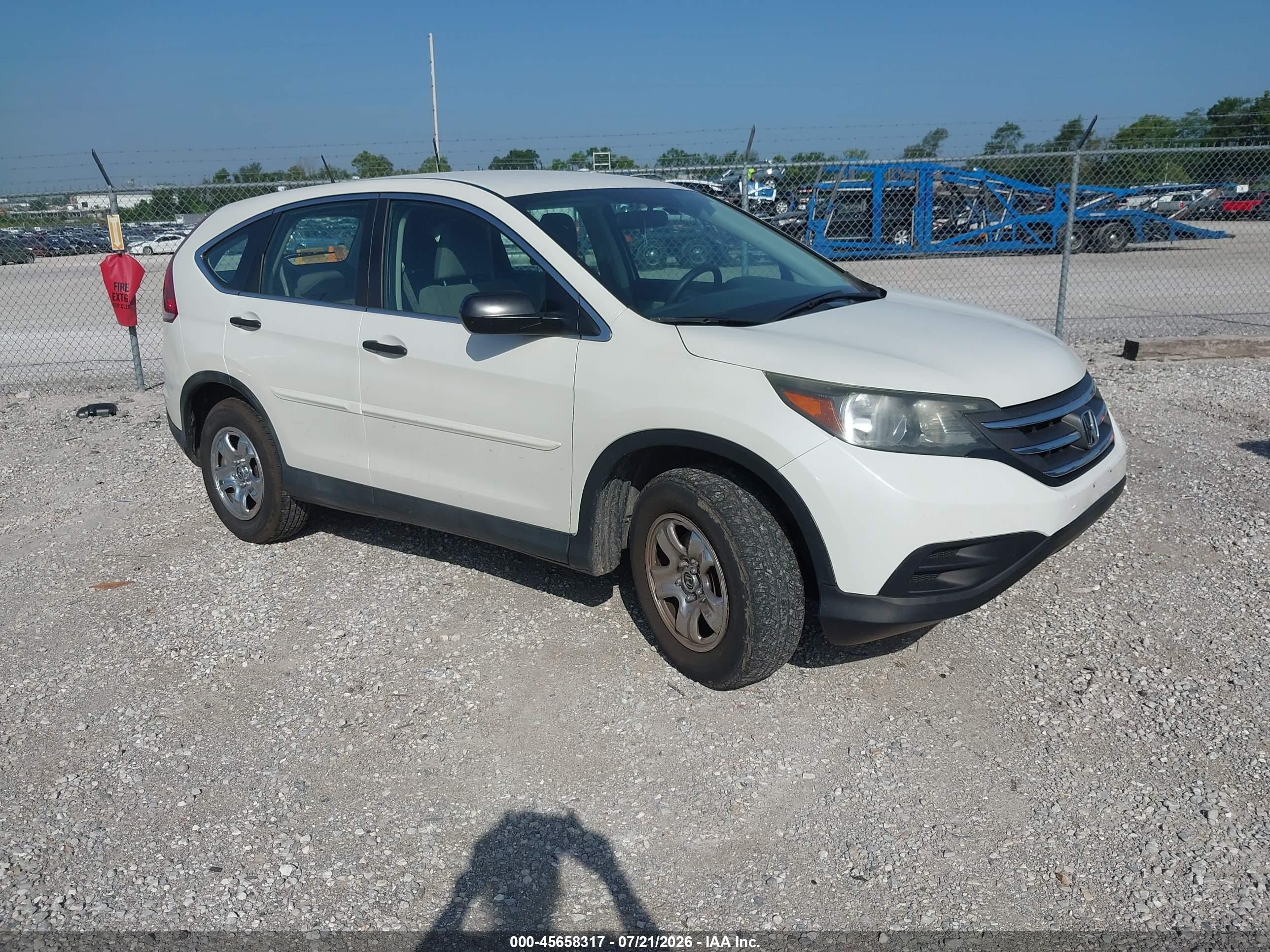 2014 Honda Cr-v Lx Белый vin: 5J6RM3H35EL025603