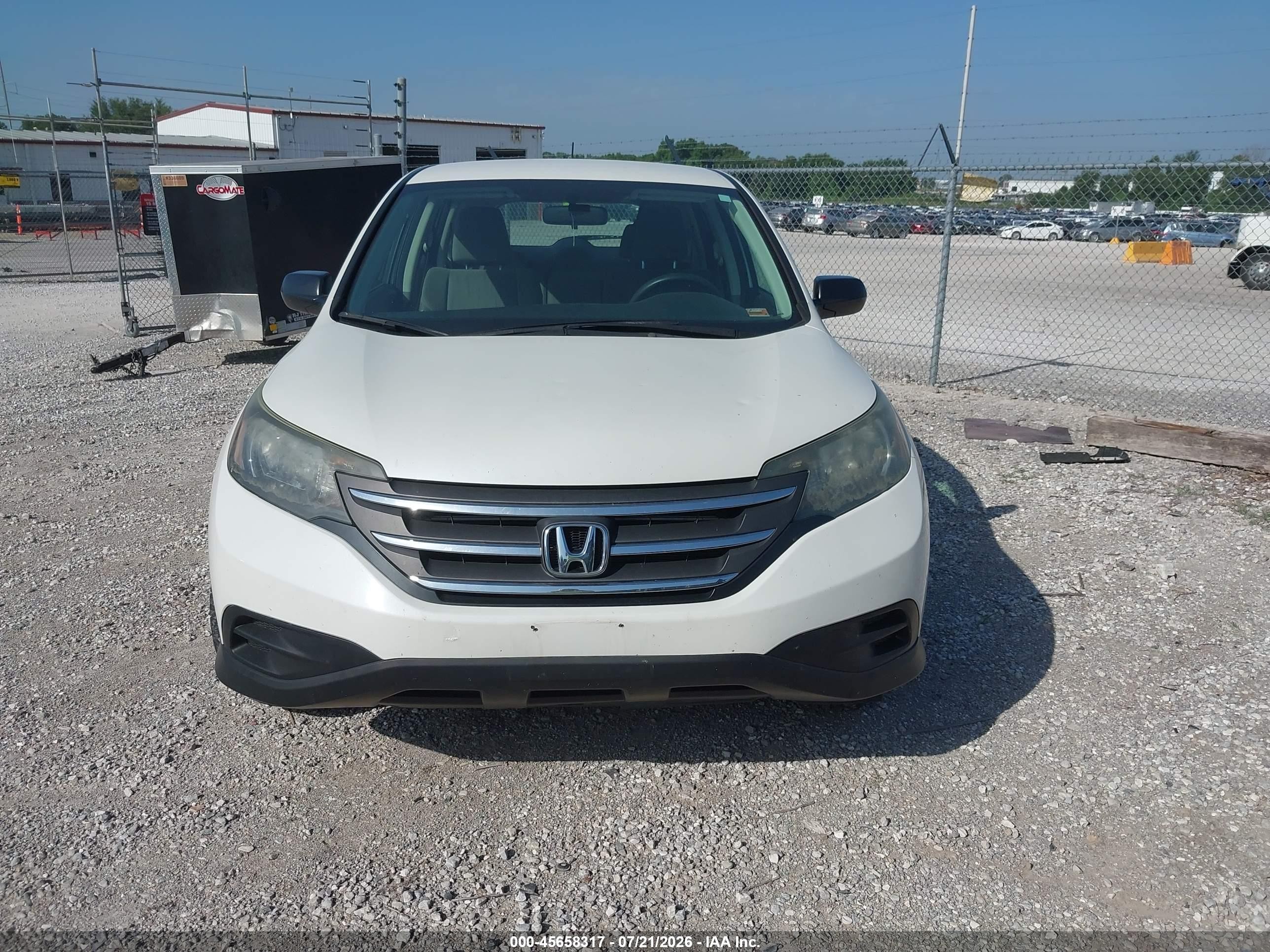 2014 Honda Cr-v Lx Белый vin: 5J6RM3H35EL025603