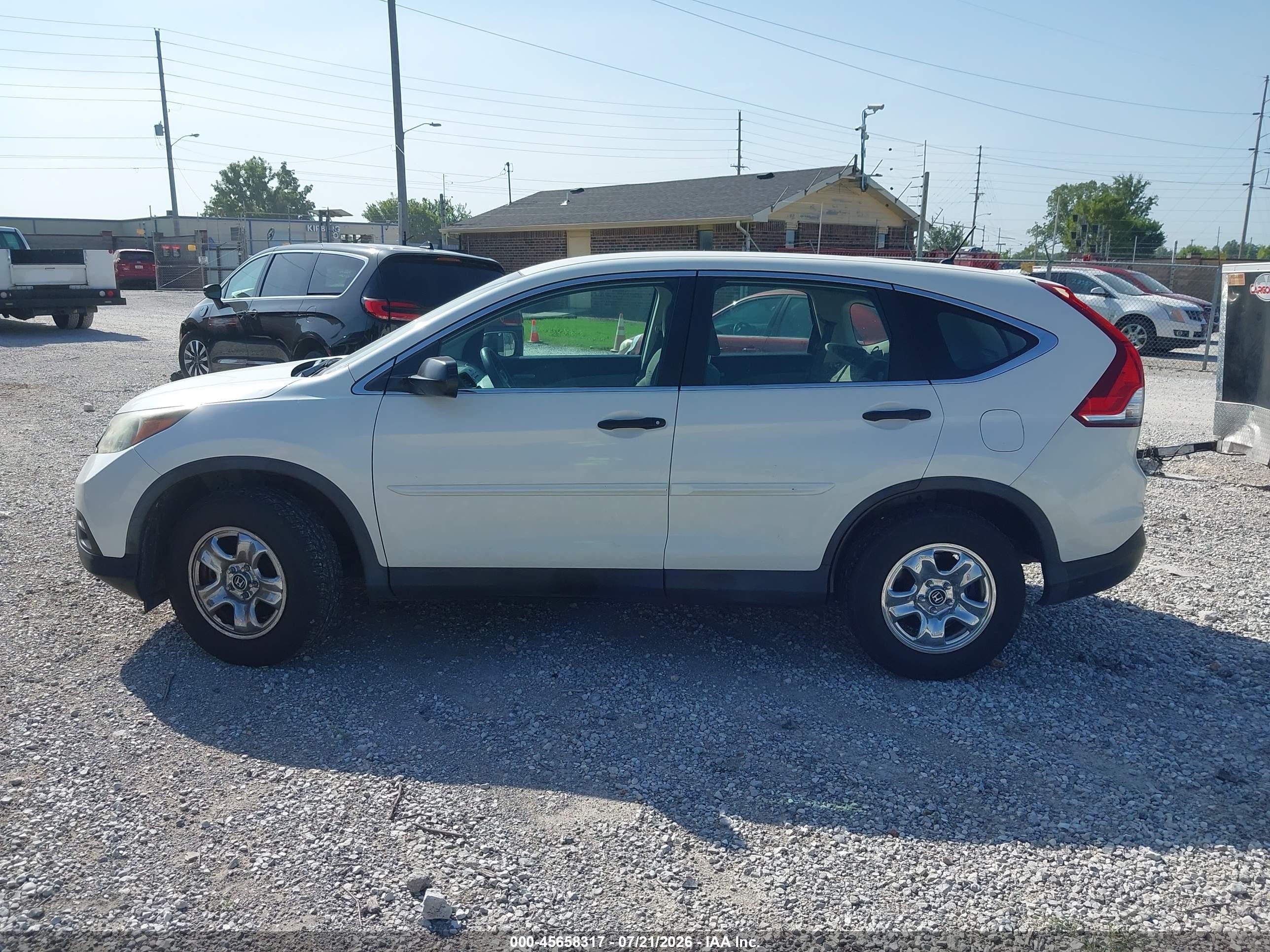 2014 Honda Cr-v Lx Белый vin: 5J6RM3H35EL025603