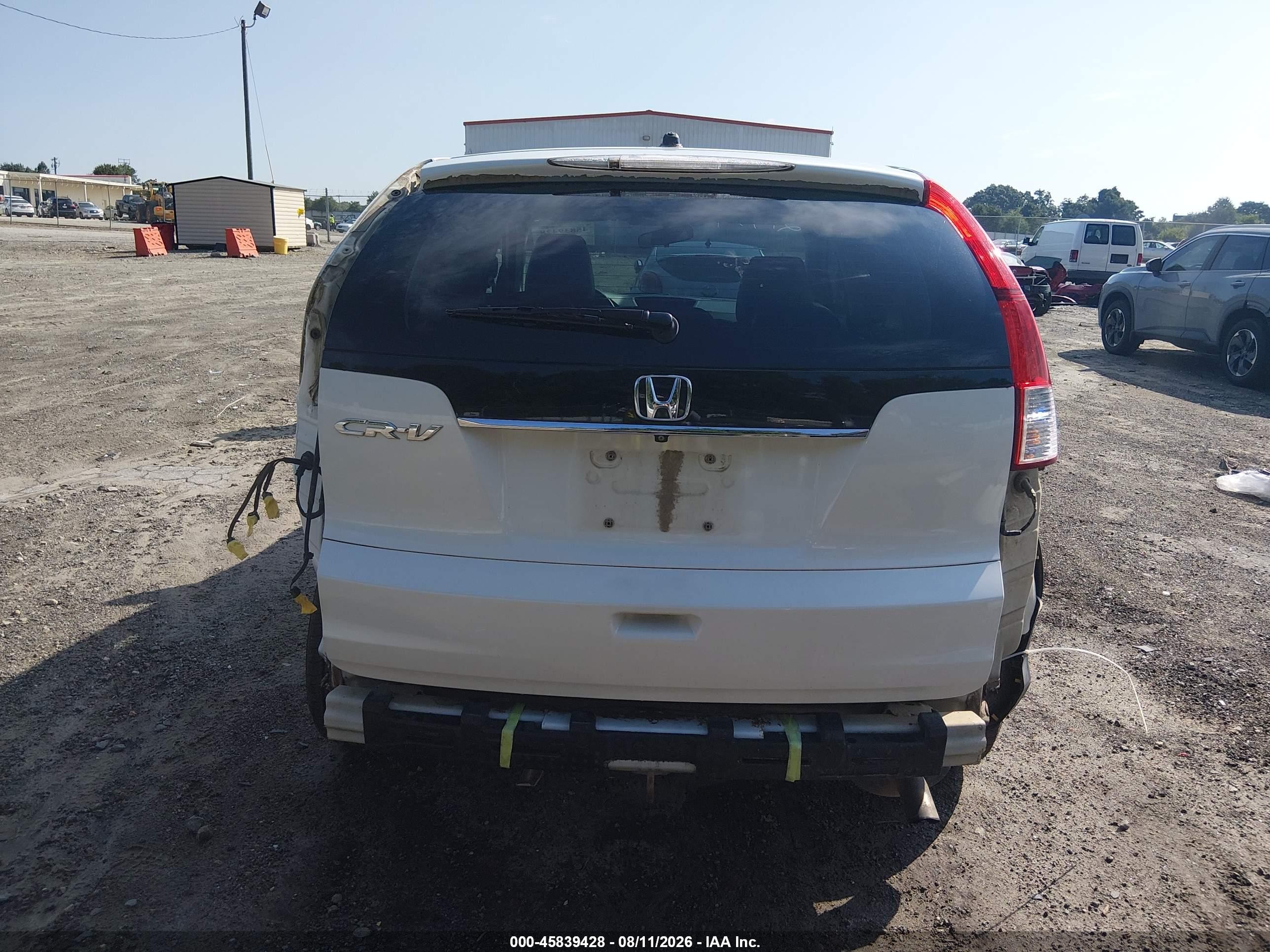 2014 Honda Cr-v Lx White vin: 5J6RM3H35EL037055
