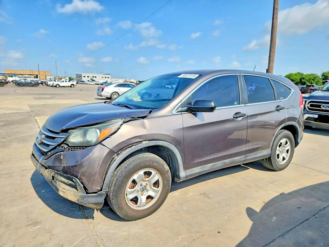 2012 Honda Cr-v Lx Brown vin: 5J6RM3H36CL025526