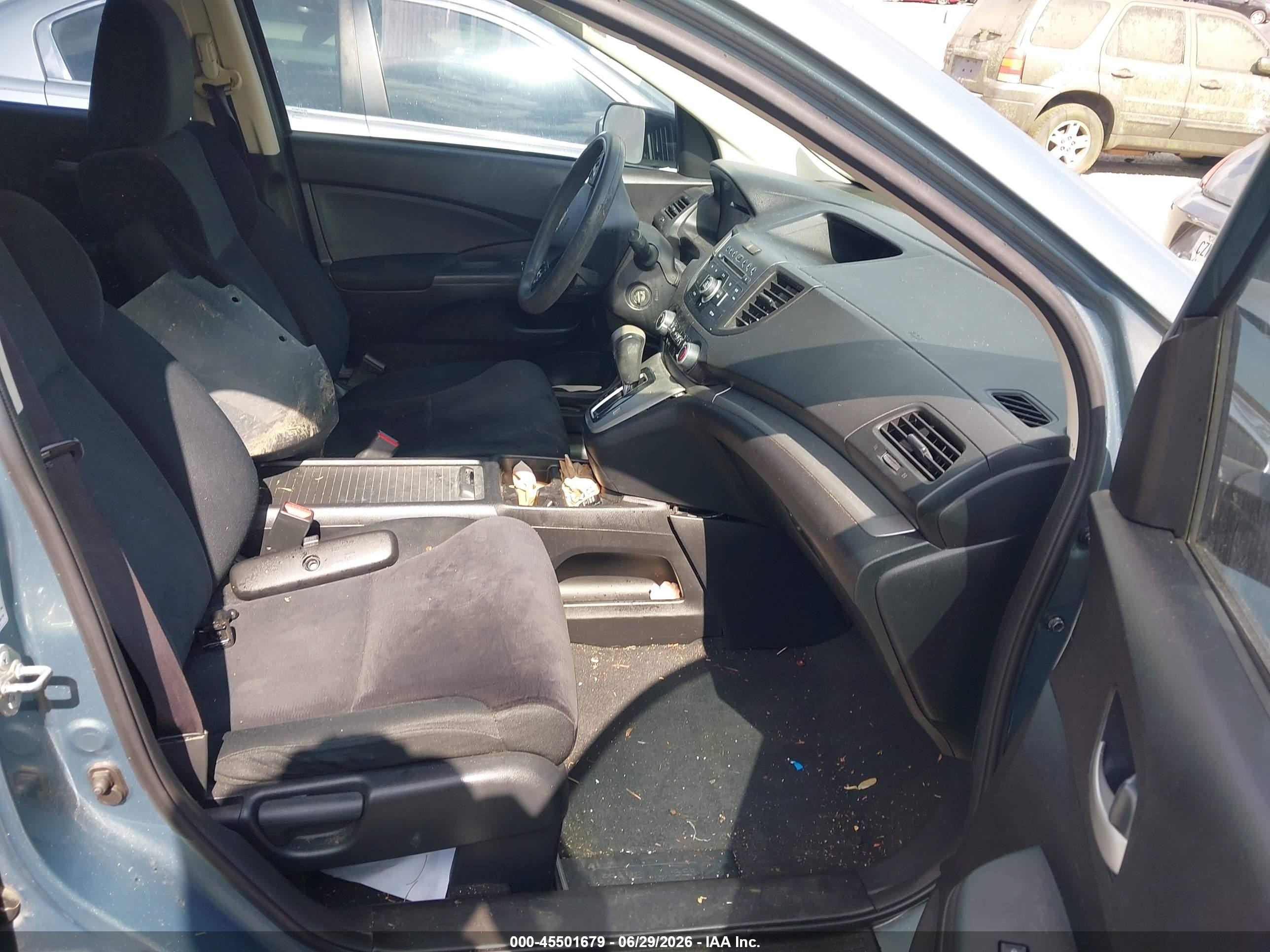 2012 Honda Cr-v Lx Green vin: 5J6RM3H36CL034923