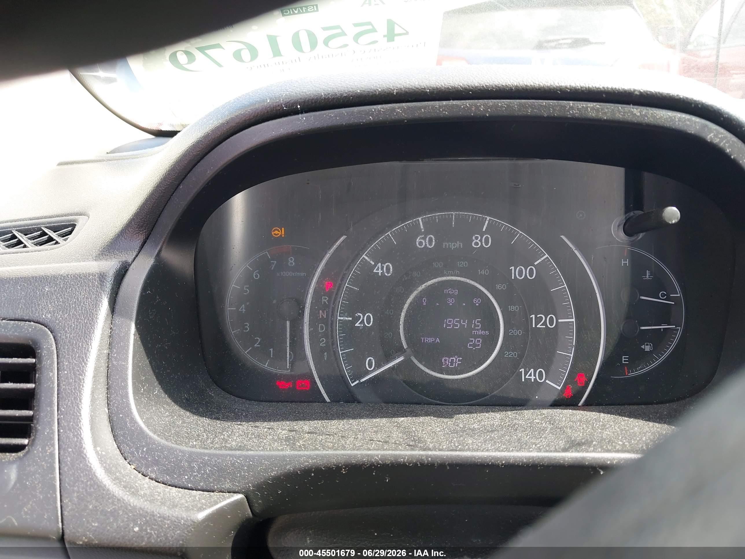 2012 Honda Cr-v Lx Green vin: 5J6RM3H36CL034923