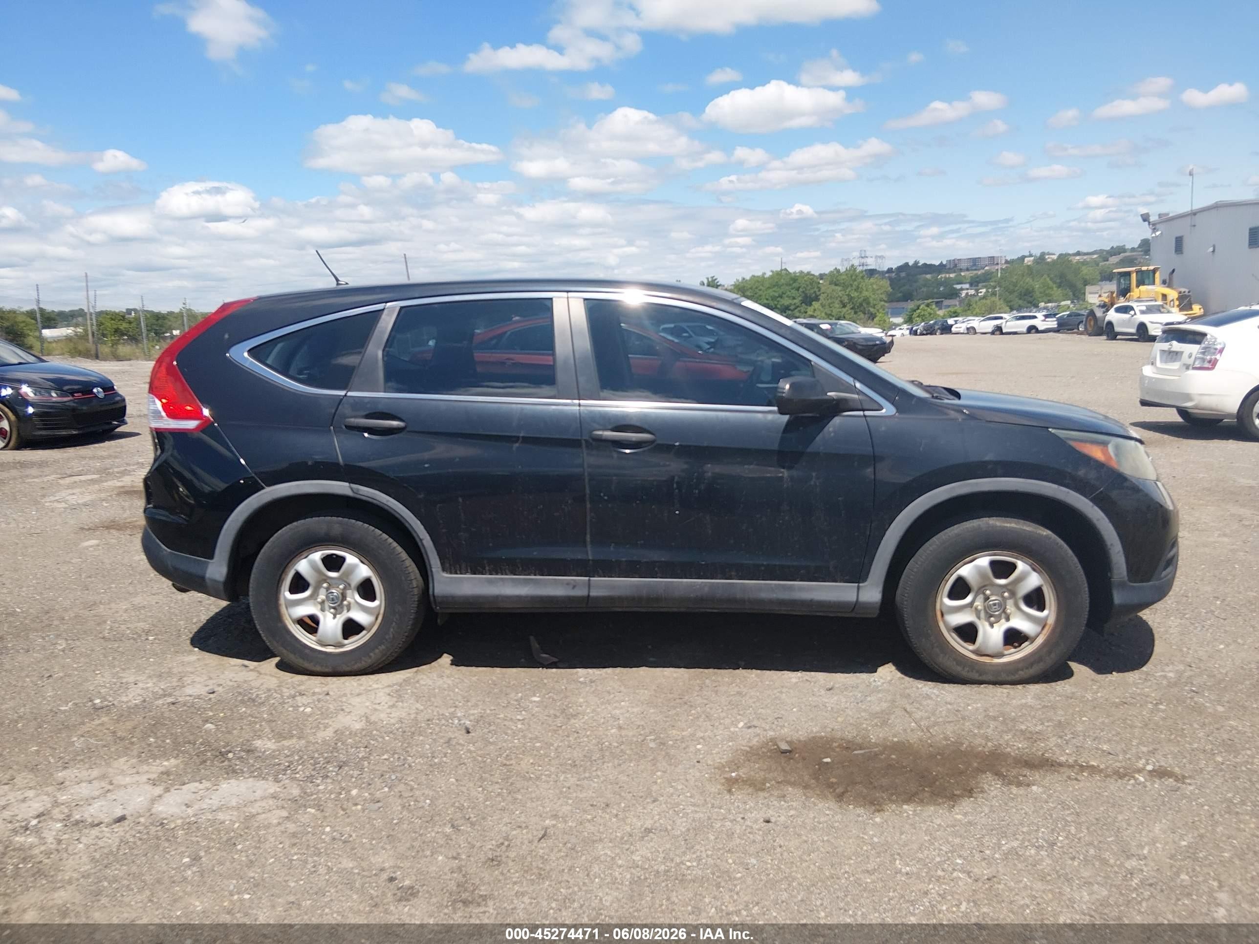 2012 Honda Cr-v Lx Black vin: 5J6RM3H36CL038860