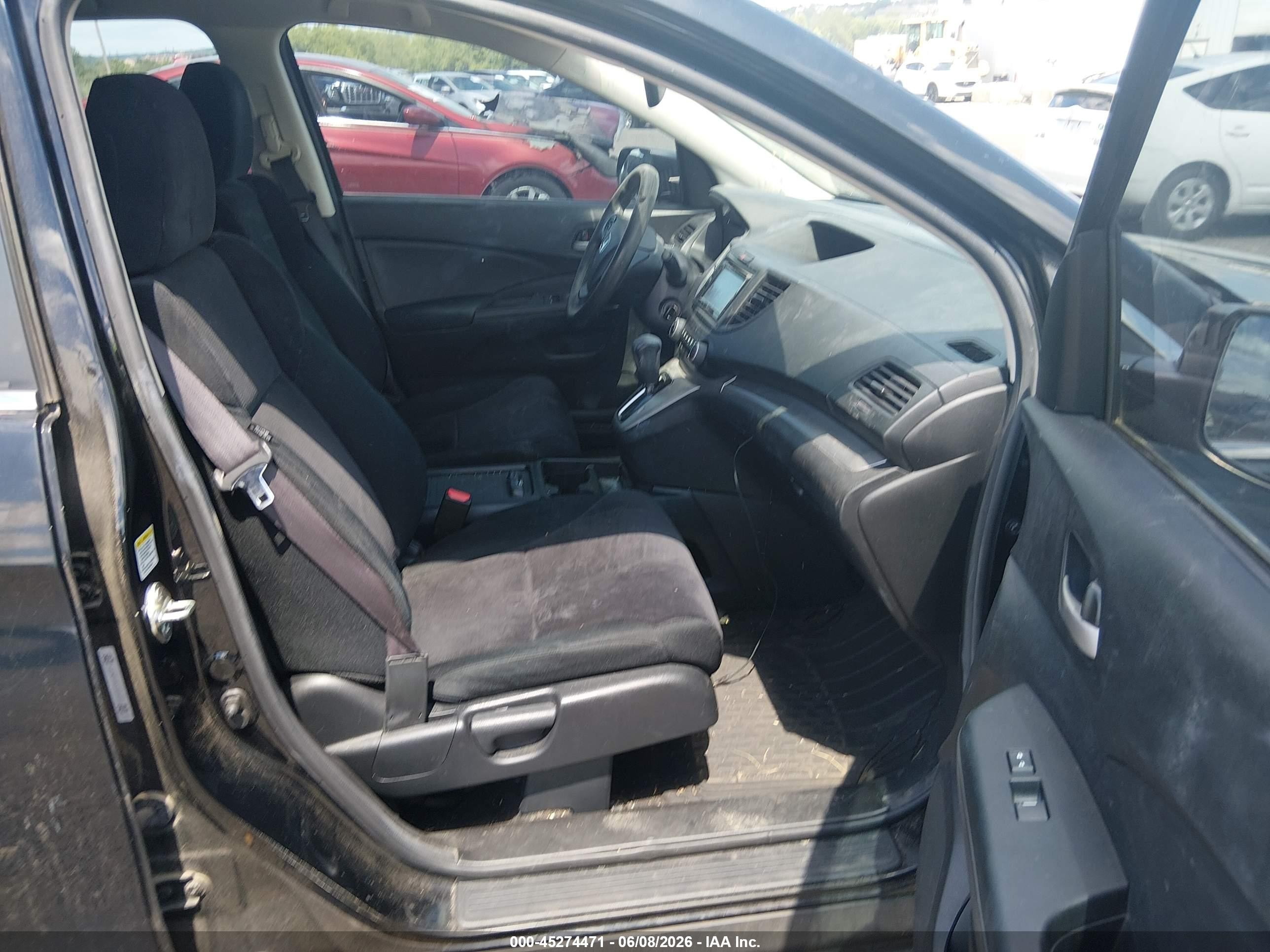 2012 Honda Cr-v Lx Black vin: 5J6RM3H36CL038860