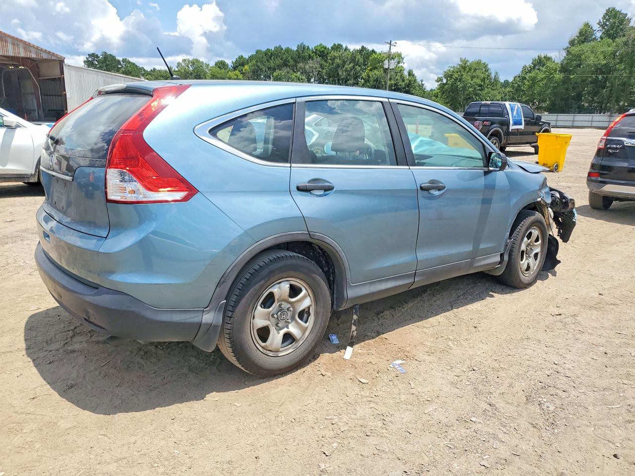 2013 Honda Cr-v Lx Green vin: 5J6RM3H36DL011076