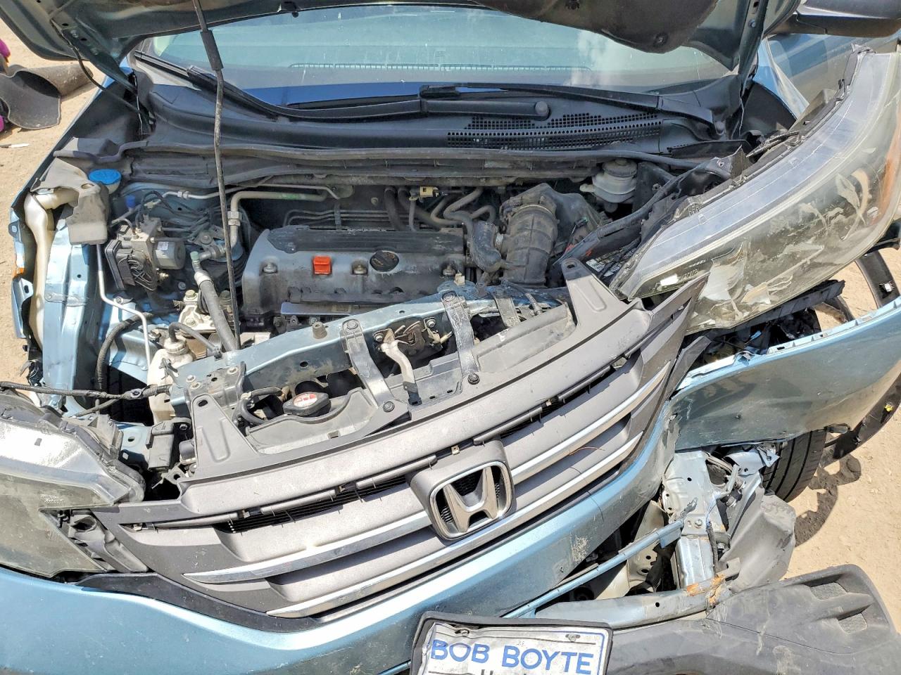 2013 Honda Cr-v Lx Green vin: 5J6RM3H36DL011076