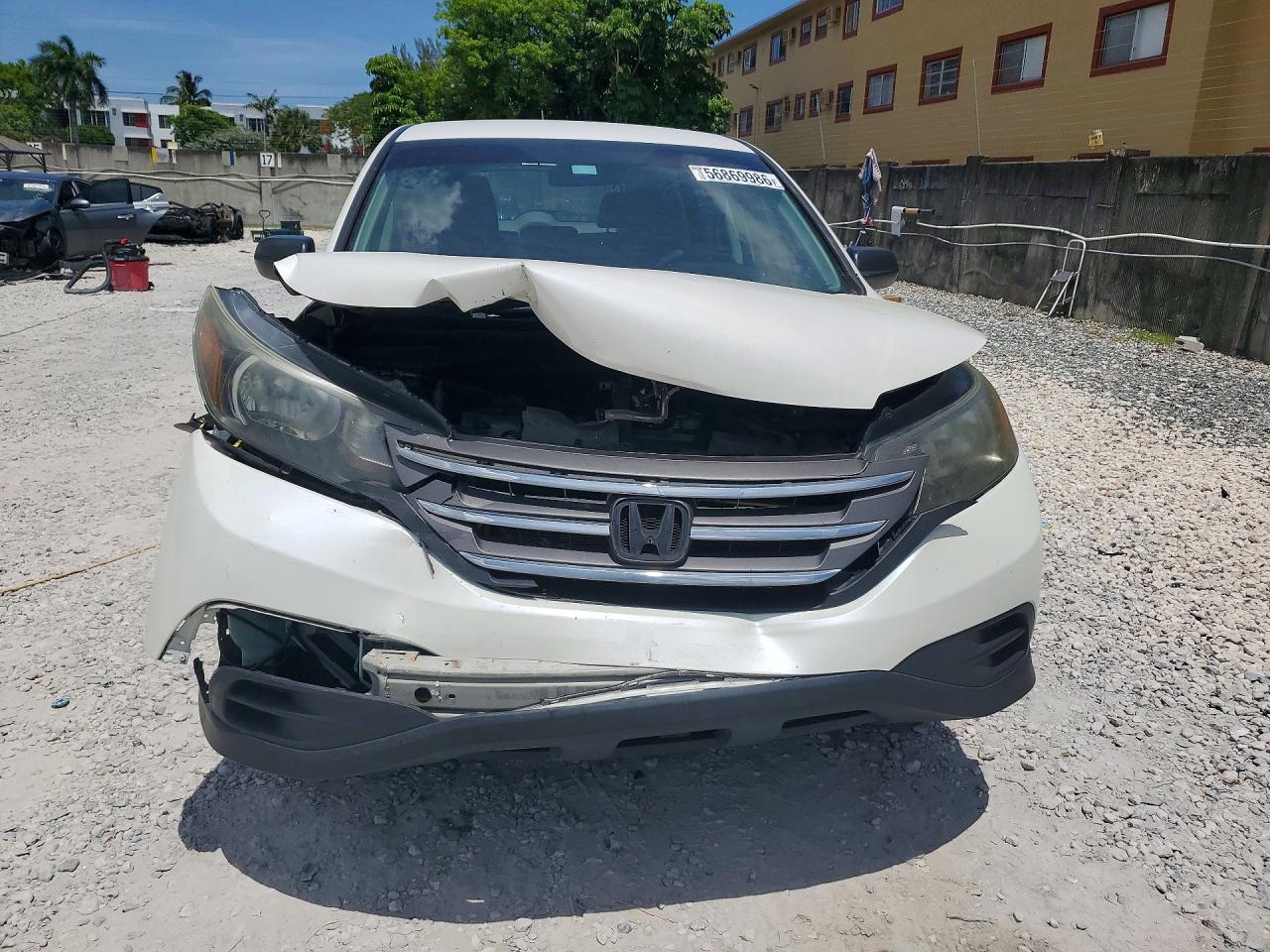 2013 Honda Cr-v Lx Белый vin: 5J6RM3H36DL015645