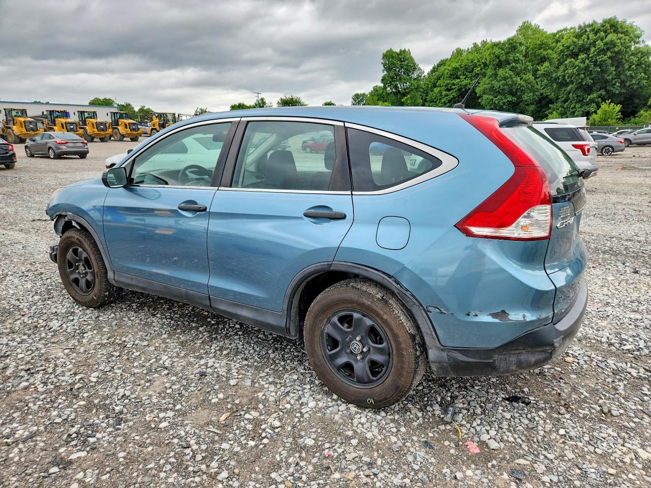 2013 Honda Cr-v Lx Blue vin: 5J6RM3H36DL046183
