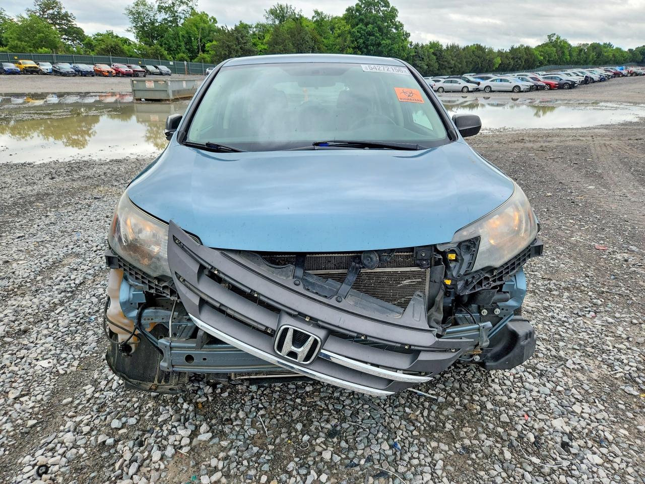 2013 Honda Cr-v Lx Blue vin: 5J6RM3H36DL046183