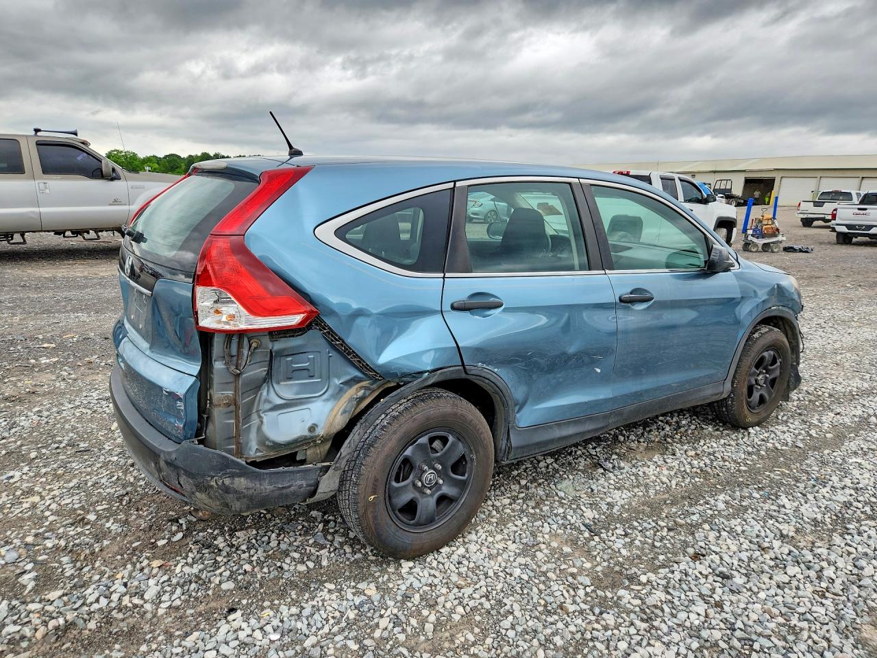 2013 Honda Cr-v Lx Blue vin: 5J6RM3H36DL046183