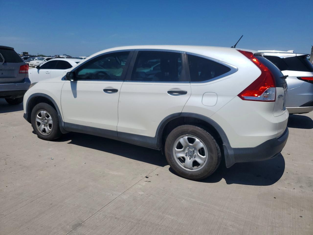 2014 Honda Cr-v Lx White vin: 5J6RM3H36EL004758