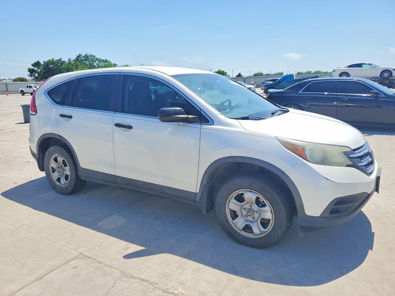 2014 Honda Cr-v Lx White vin: 5J6RM3H36EL004758