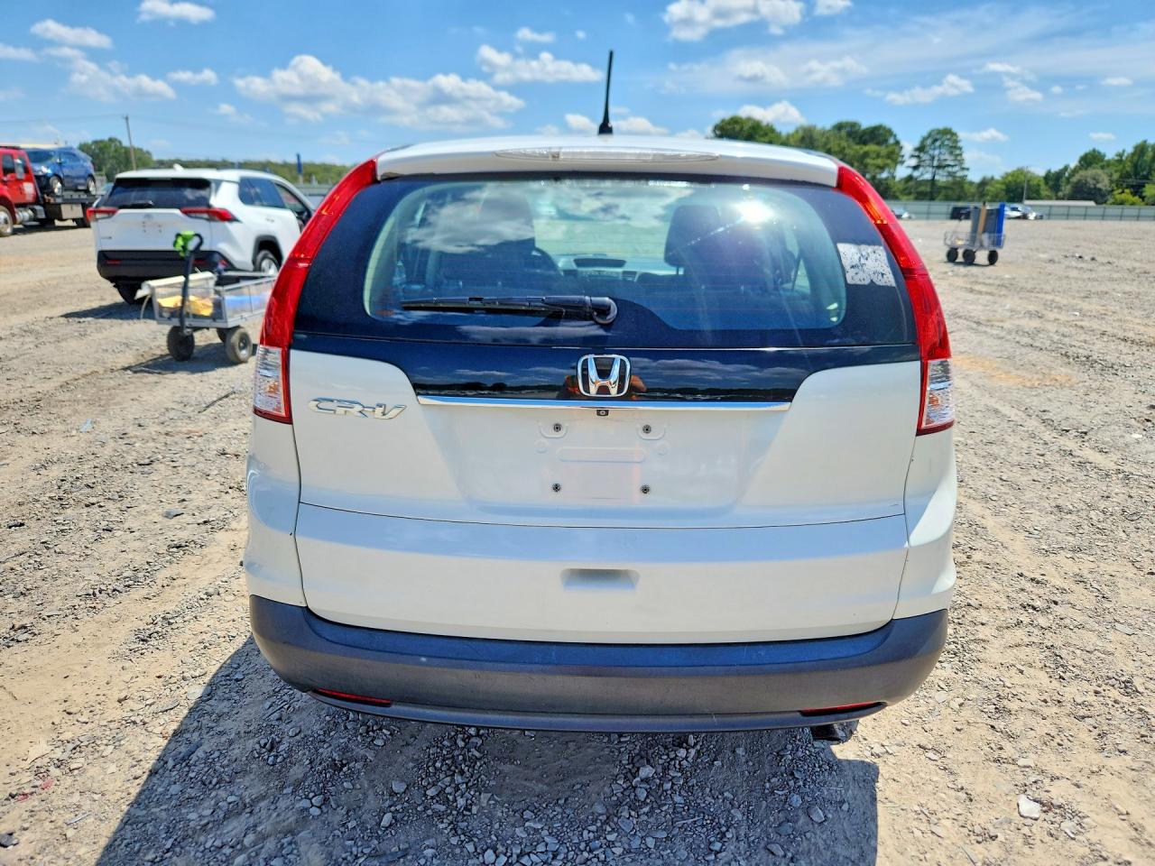 2014 Honda Cr-v Lx White vin: 5J6RM3H36EL004775