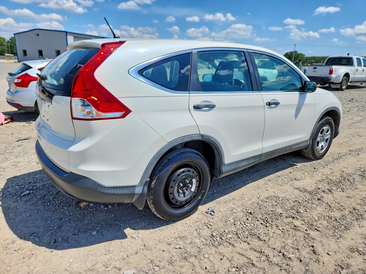 2014 Honda Cr-v Lx White vin: 5J6RM3H36EL004775