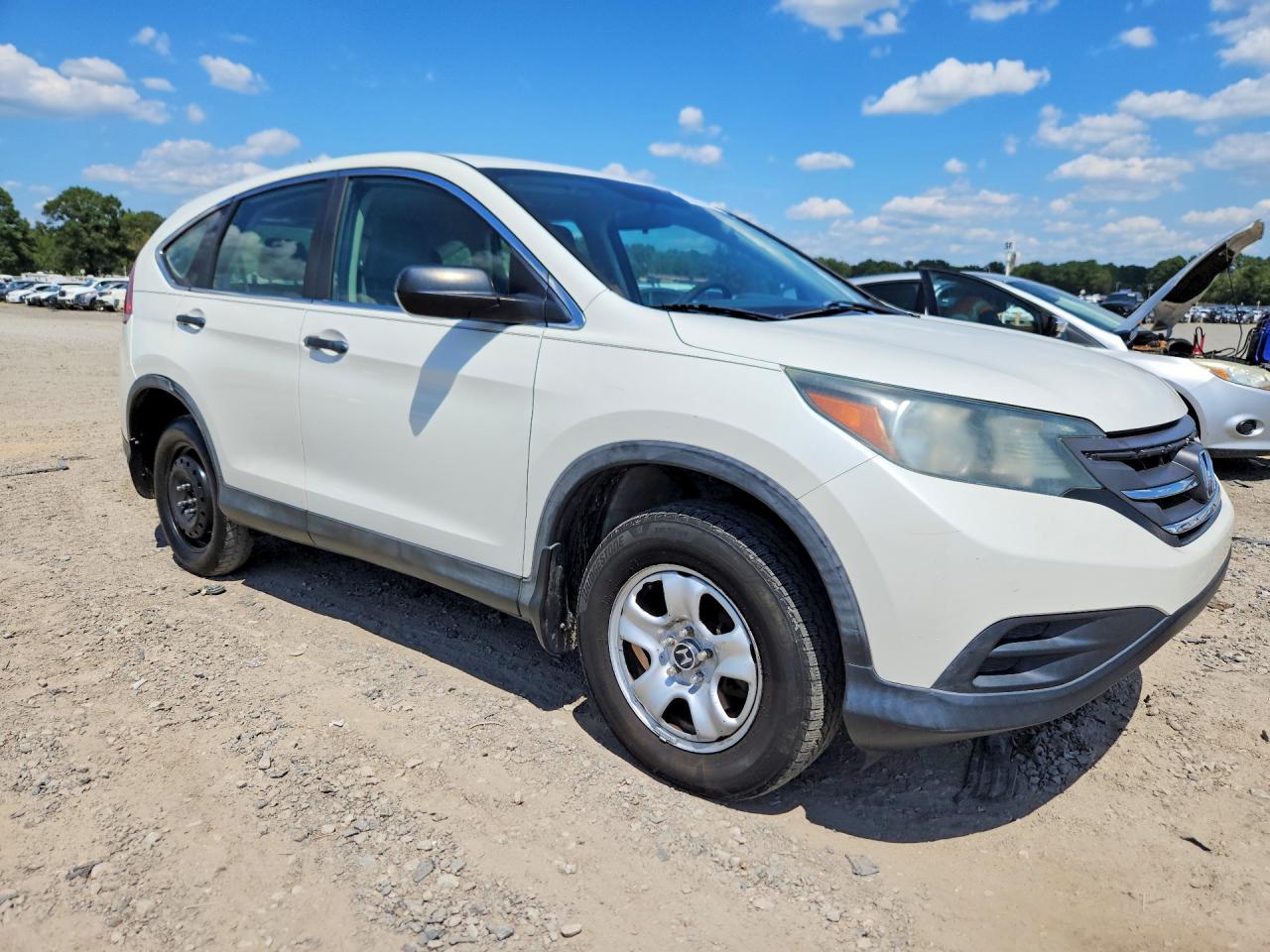 2014 Honda Cr-v Lx White vin: 5J6RM3H36EL004775