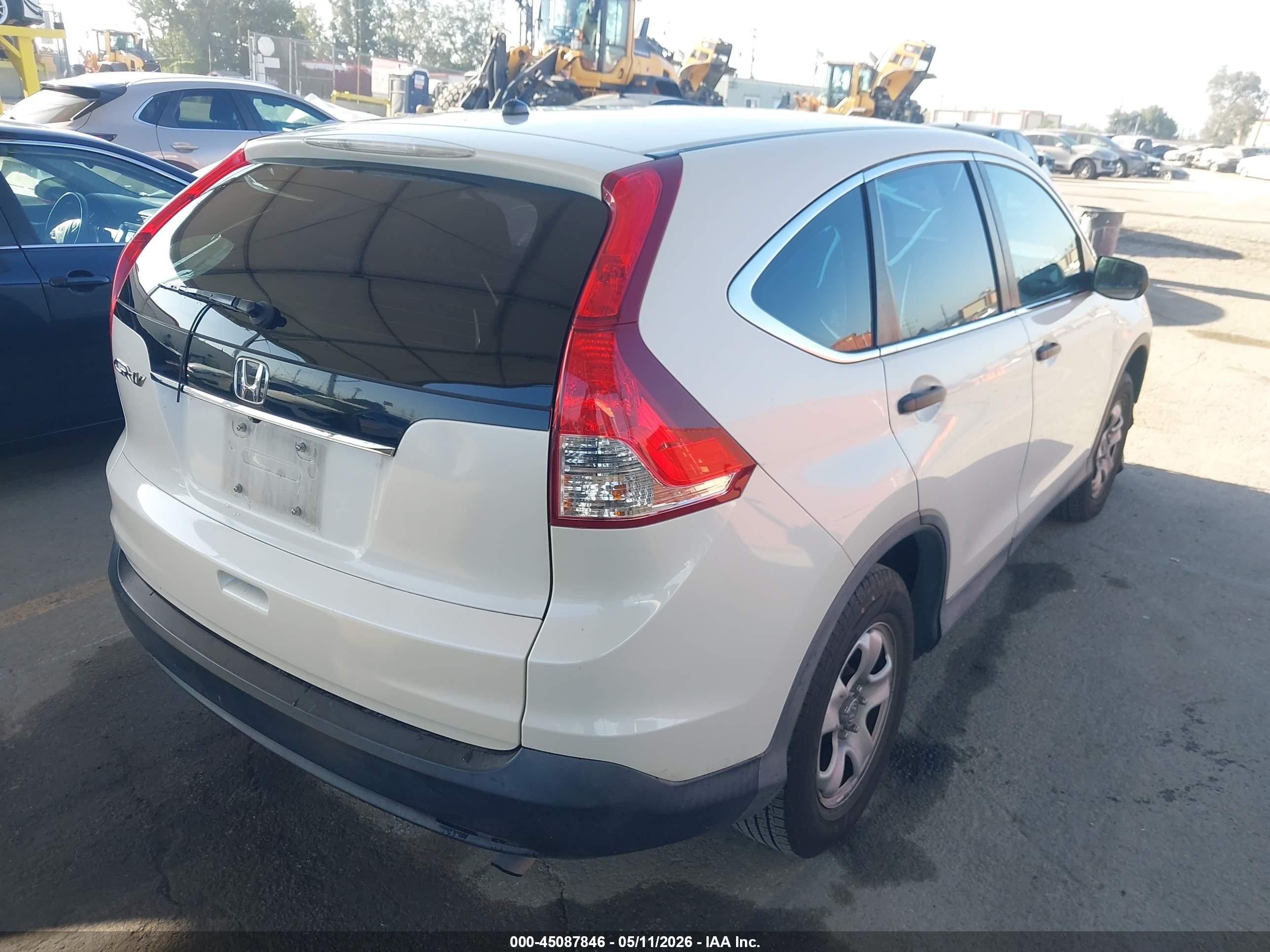 2014 Honda Cr-v Lx Белый vin: 5J6RM3H36EL008065