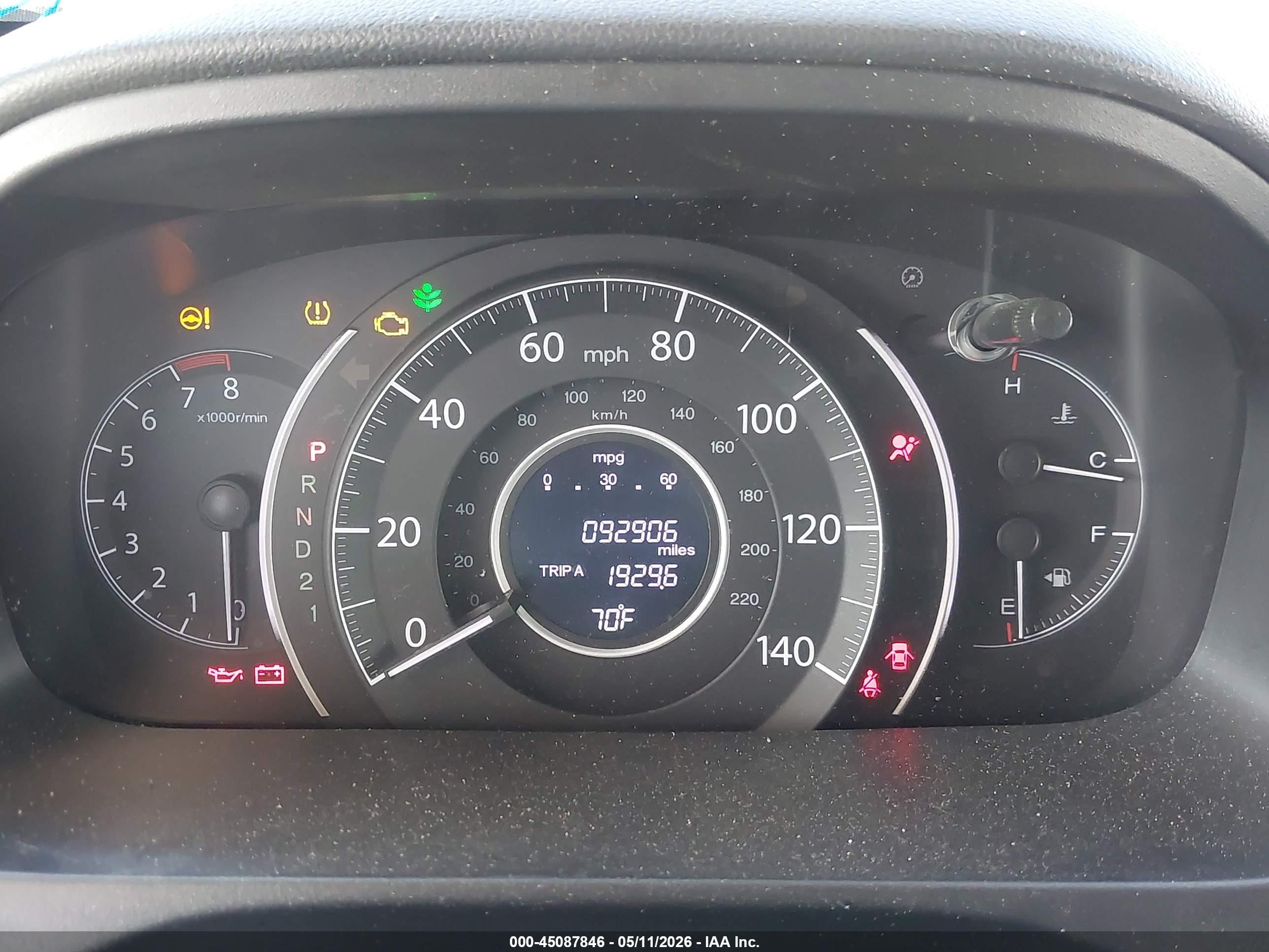 2014 Honda Cr-v Lx Белый vin: 5J6RM3H36EL008065