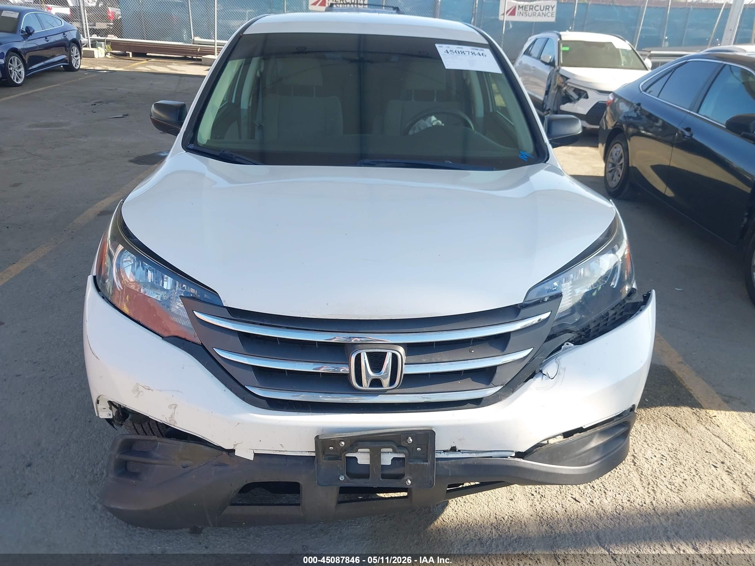 2014 Honda Cr-v Lx Белый vin: 5J6RM3H36EL008065