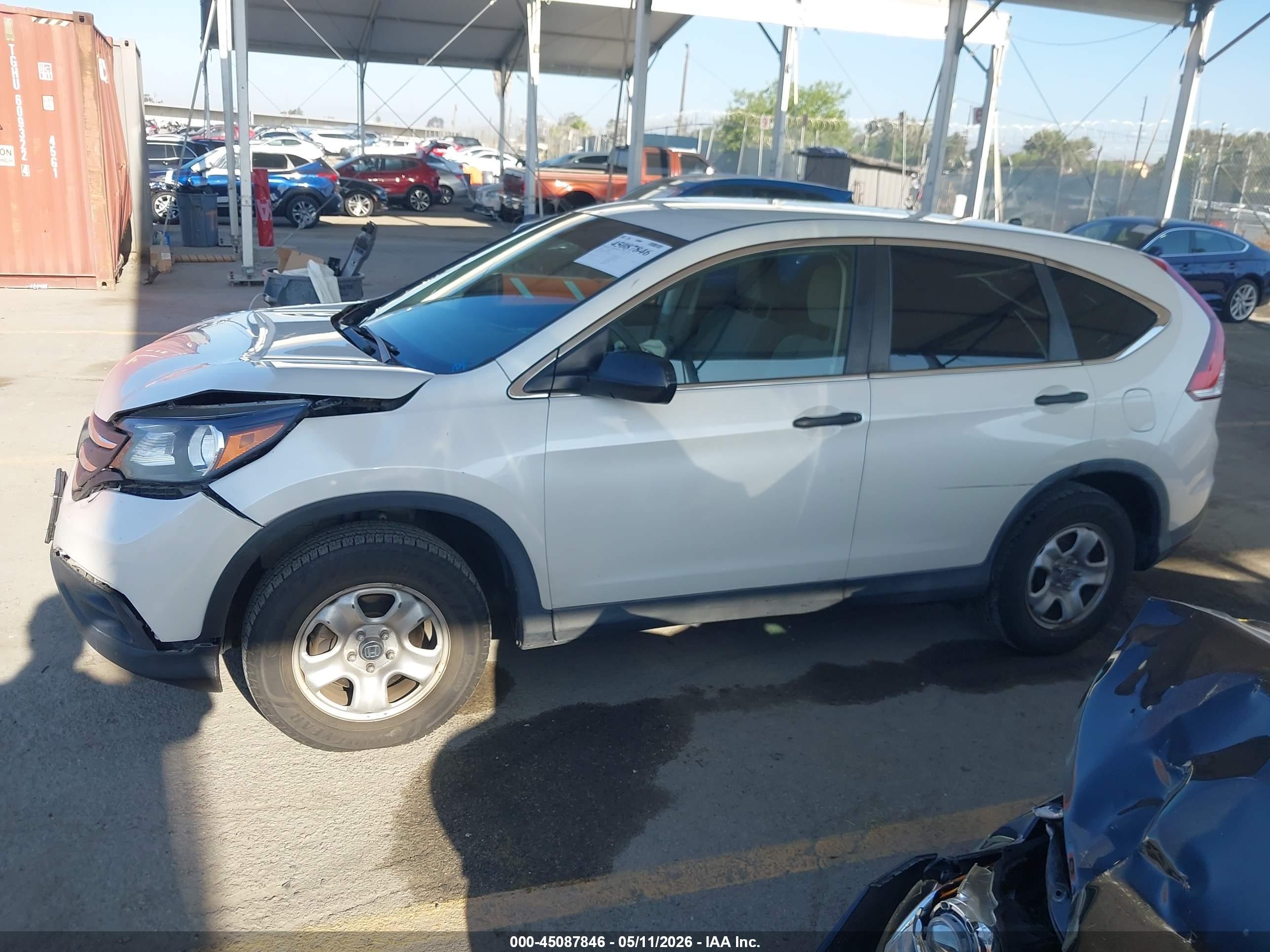 2014 Honda Cr-v Lx Белый vin: 5J6RM3H36EL008065