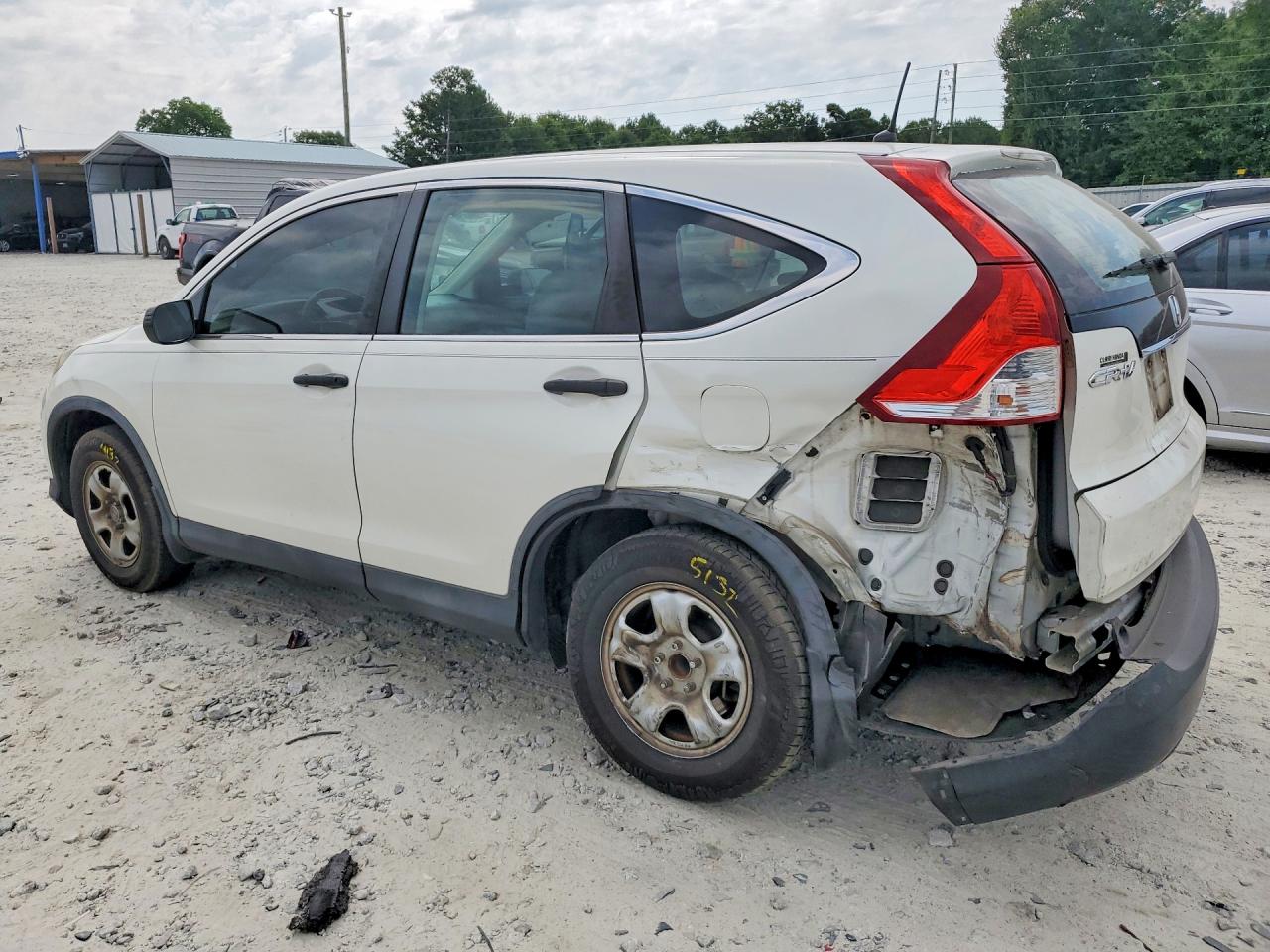 2014 Honda Cr-v Lx Белый vin: 5J6RM3H36EL032639
