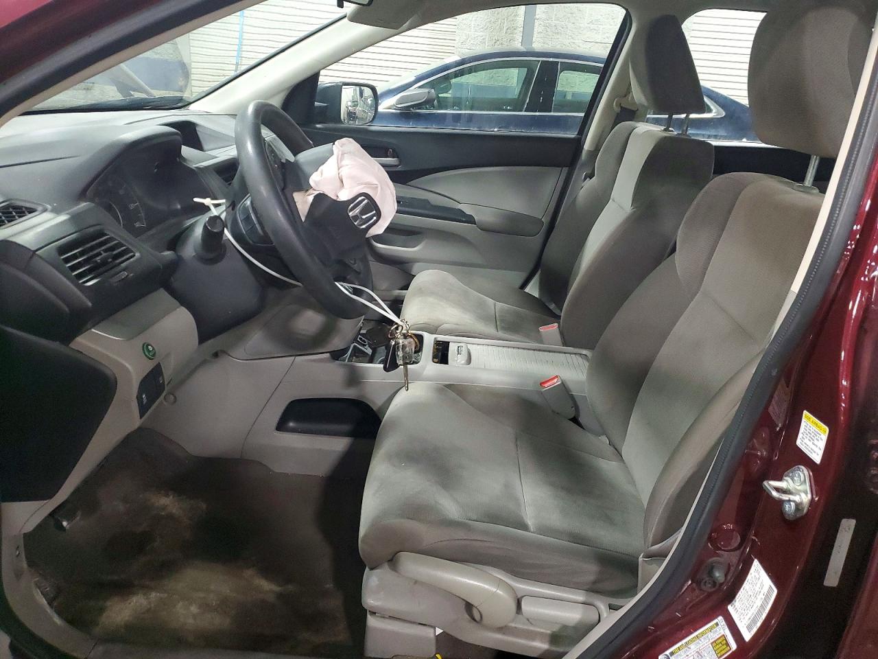 2014 Honda Cr-v Lx Burgundy vin: 5J6RM3H36EL035184