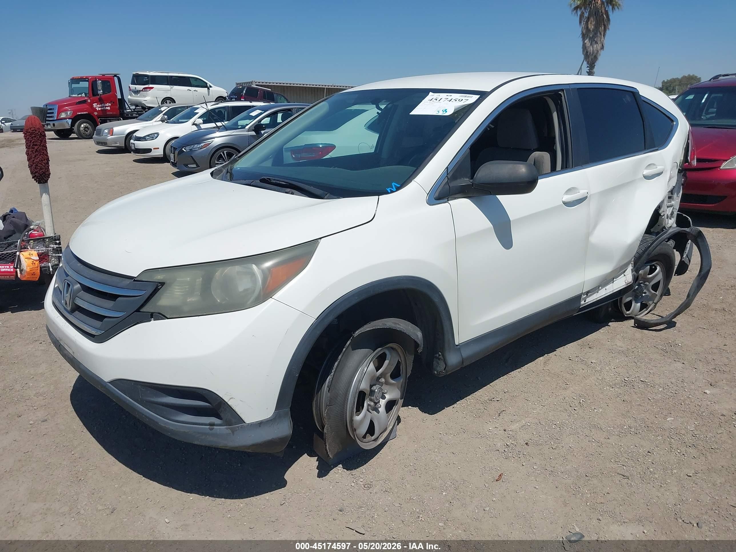 2014 Honda Cr-v Lx Белый vin: 5J6RM3H36EL037033