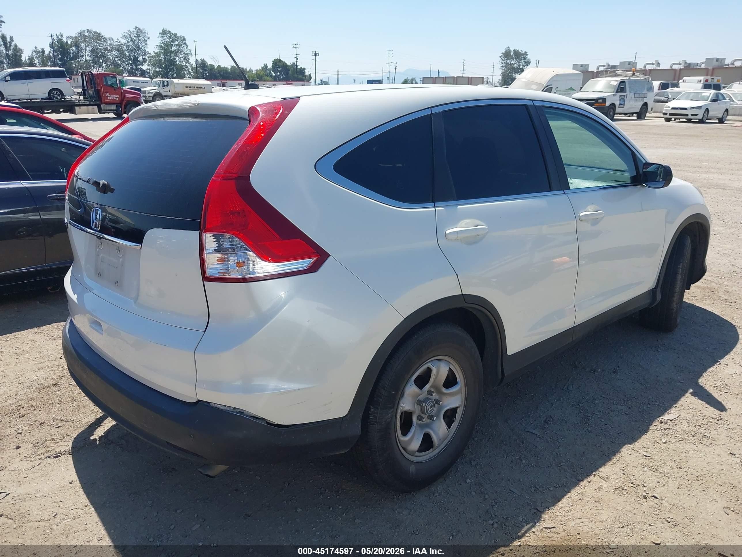 2014 Honda Cr-v Lx Белый vin: 5J6RM3H36EL037033