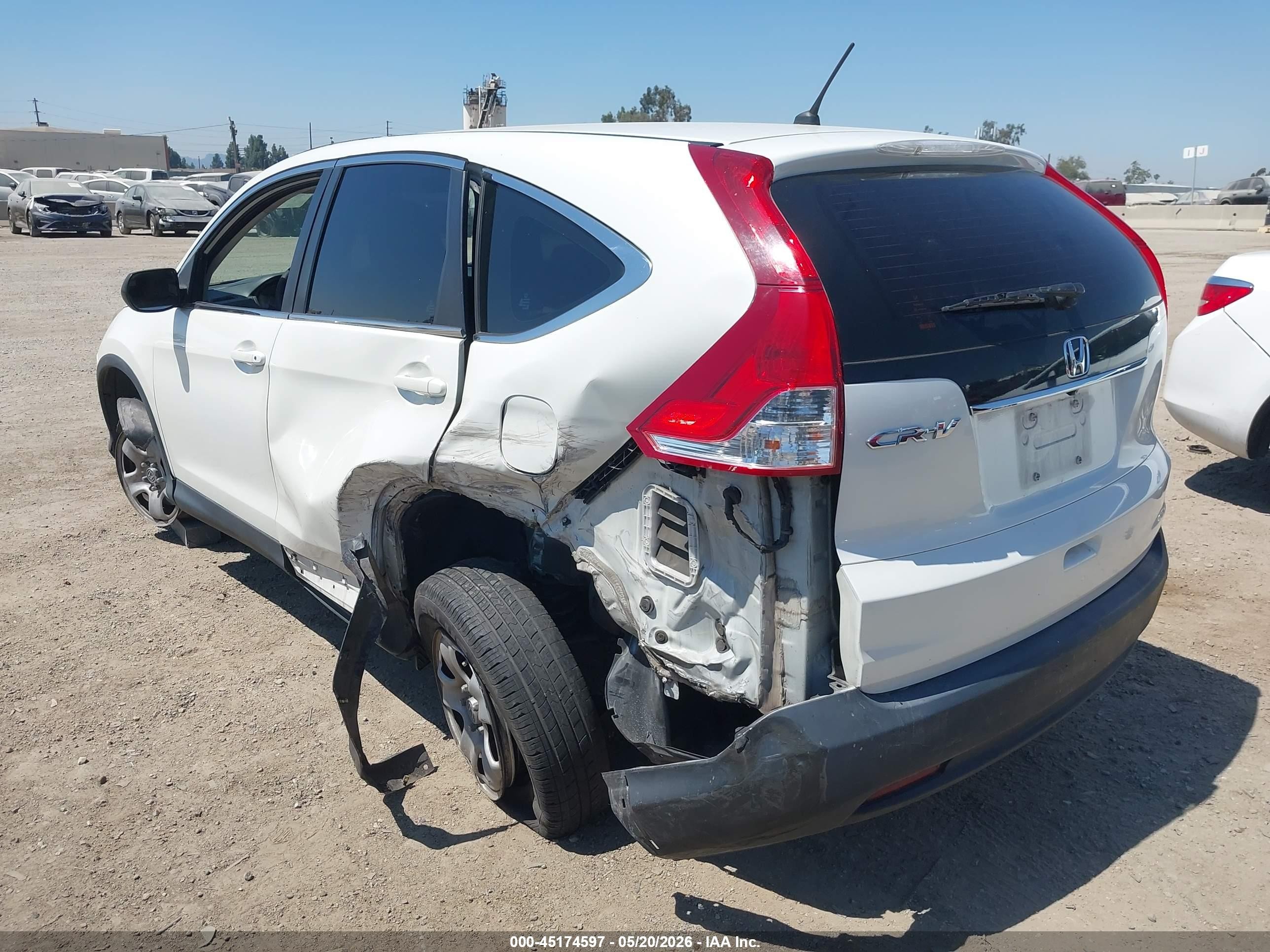 2014 Honda Cr-v Lx Белый vin: 5J6RM3H36EL037033