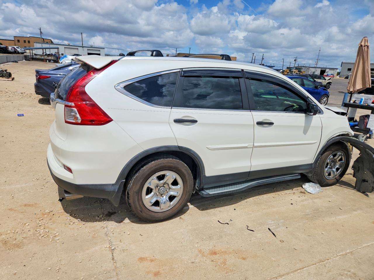 2015 Honda Cr-v Lx Белый vin: 5J6RM3H36FL001134
