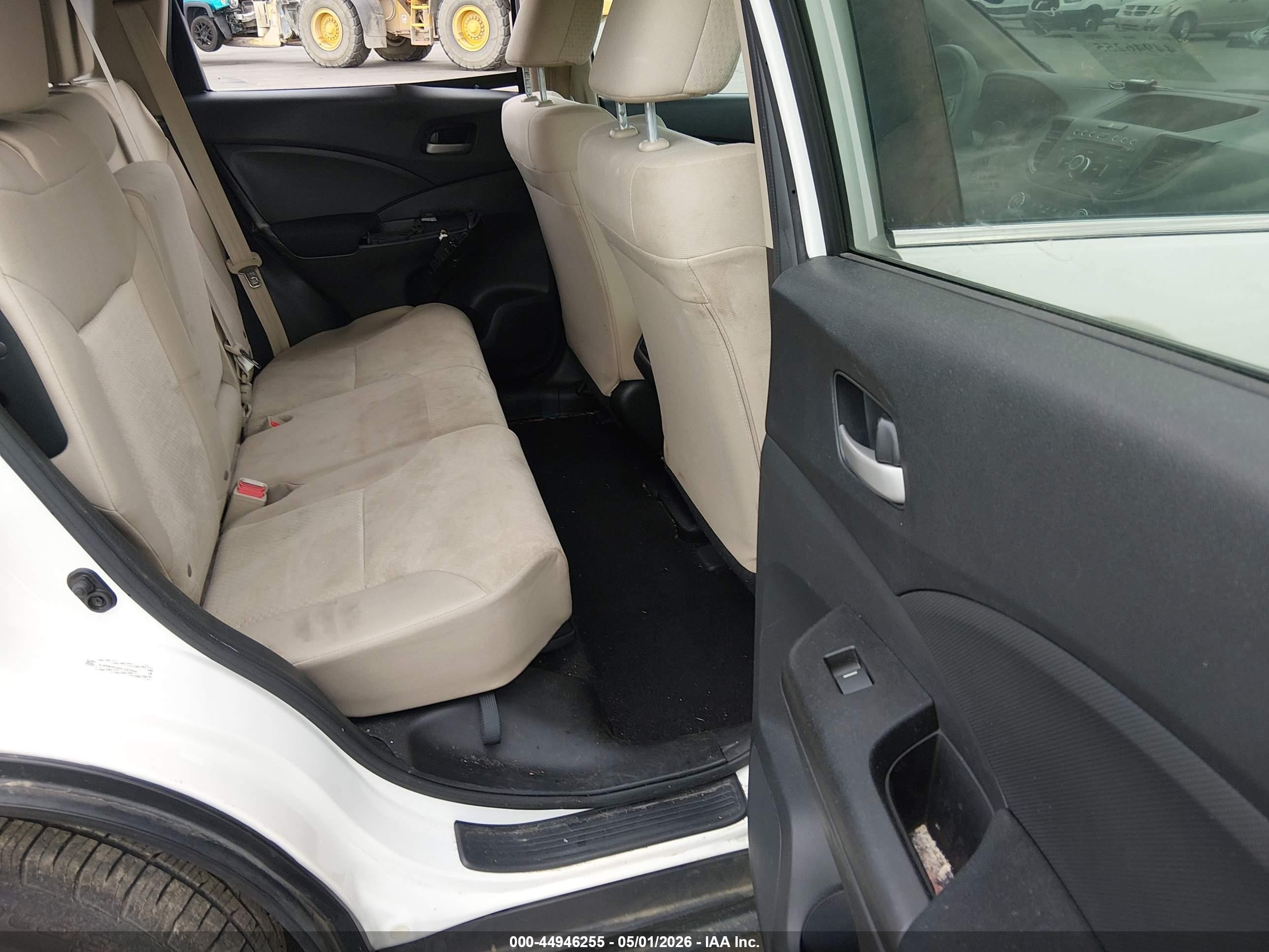 2015 Honda Cr-v Lx White vin: 5J6RM3H36FL001344