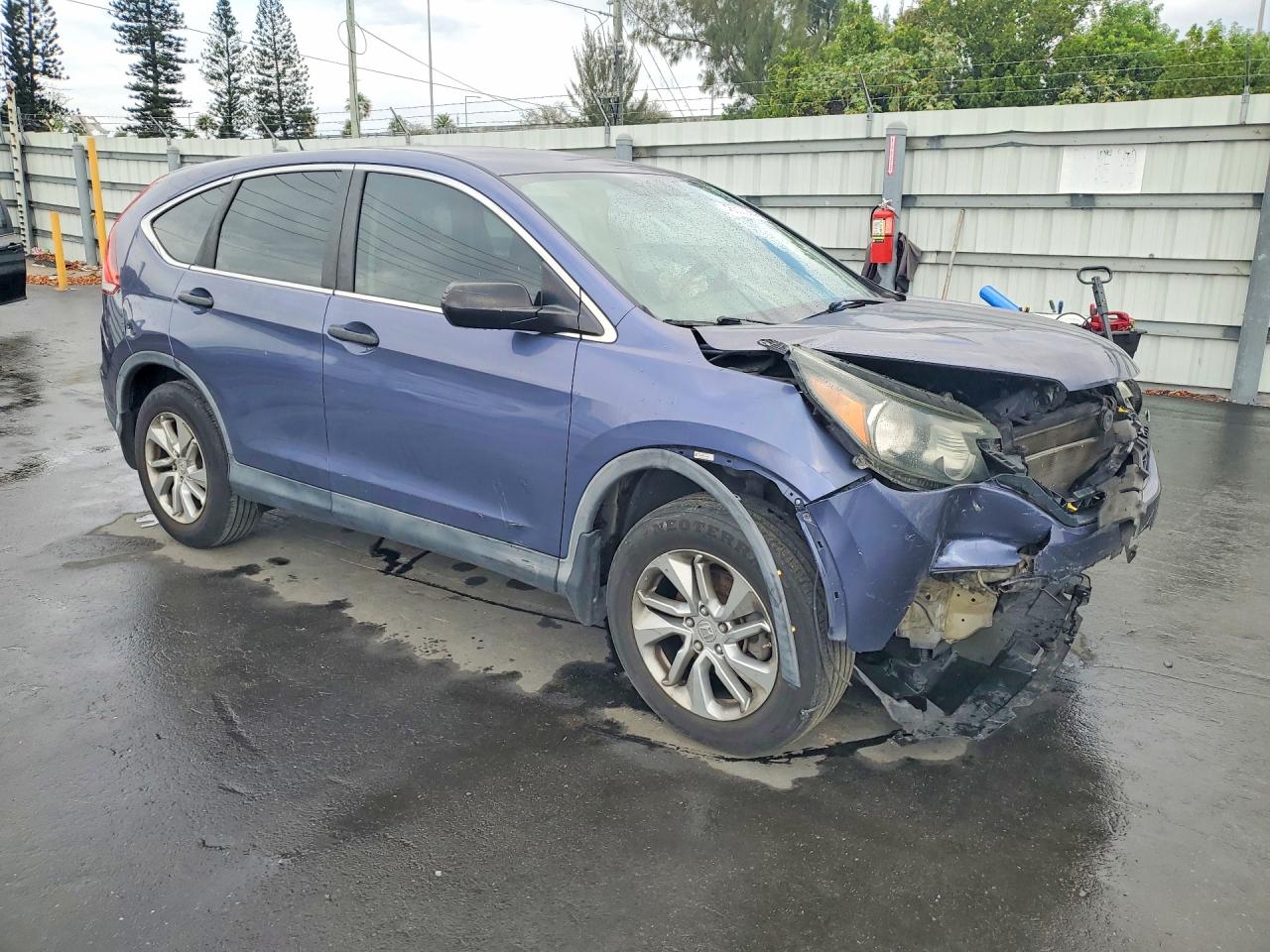 2012 Honda Cr-v Lx Blue vin: 5J6RM3H37CL028001