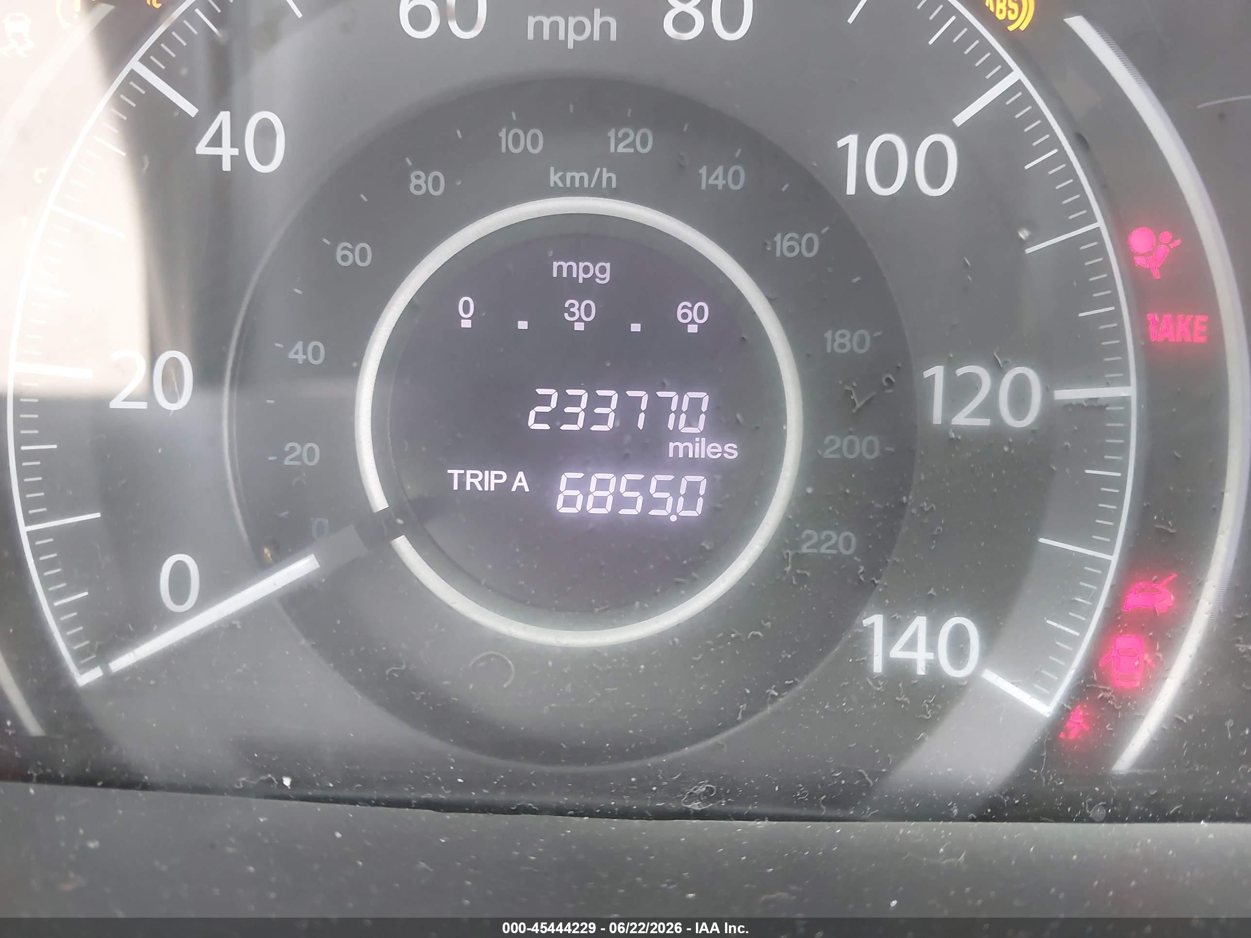 2012 Honda Cr-v Lx Maroon vin: 5J6RM3H37CL045204