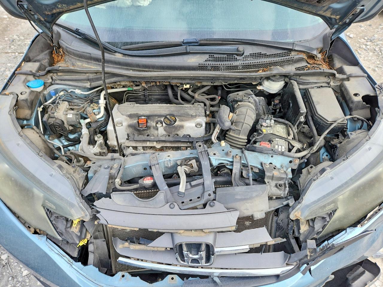 2013 Honda Cr-v Lx Blue vin: 5J6RM3H37DL024466