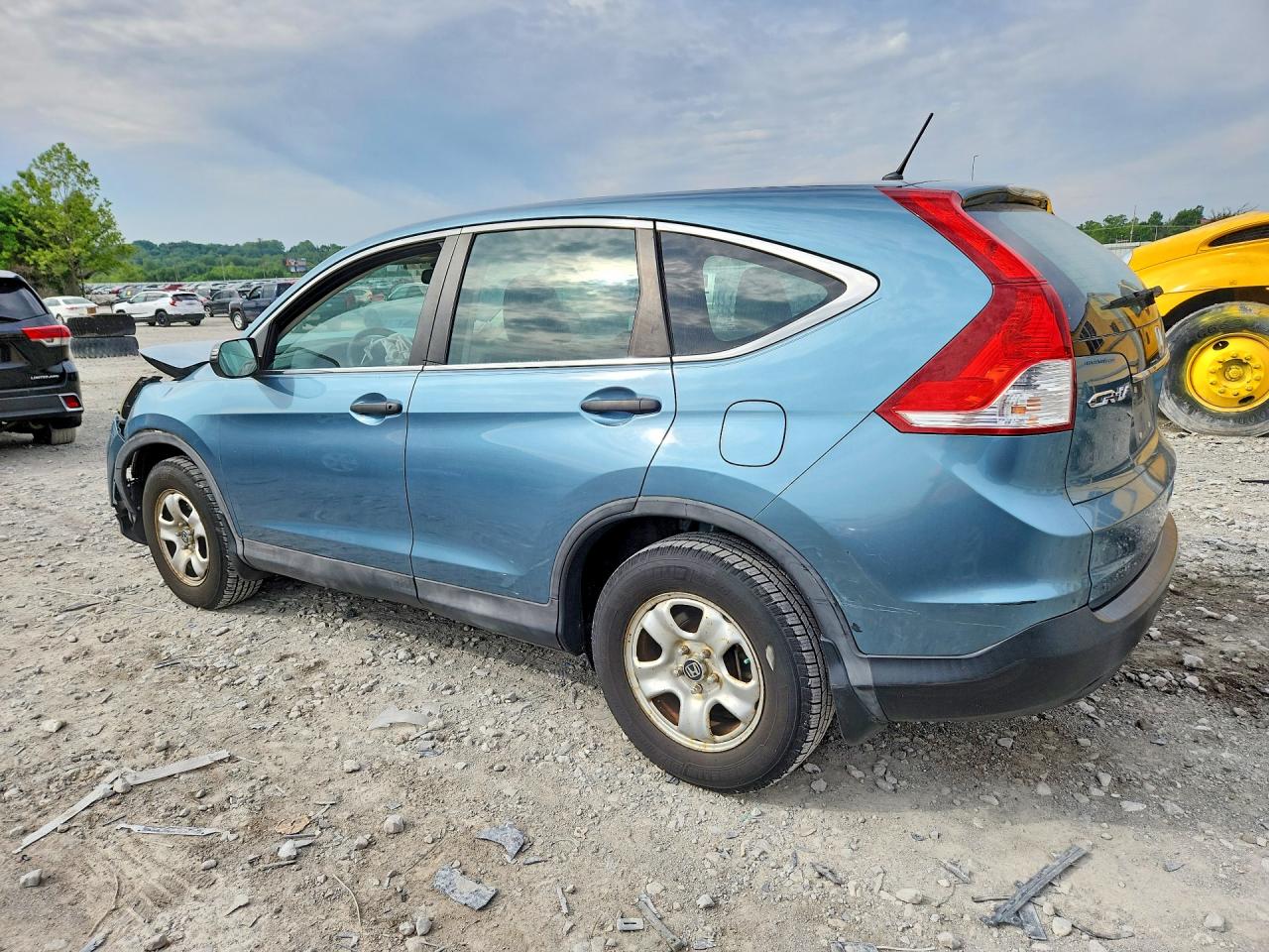 2013 Honda Cr-v Lx Blue vin: 5J6RM3H37DL024466