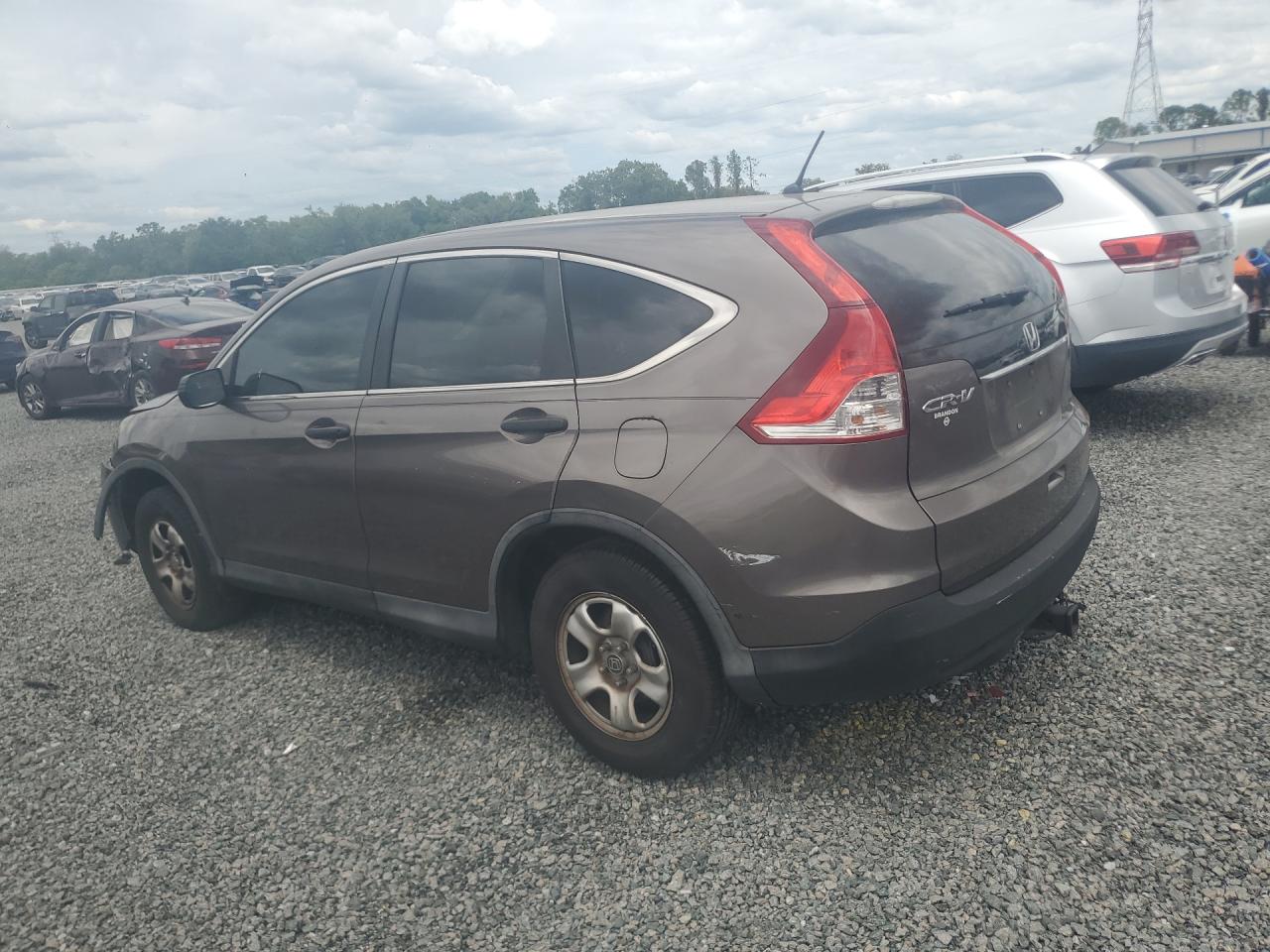 2014 Honda Cr-v Lx Коричневый vin: 5J6RM3H37EL003828