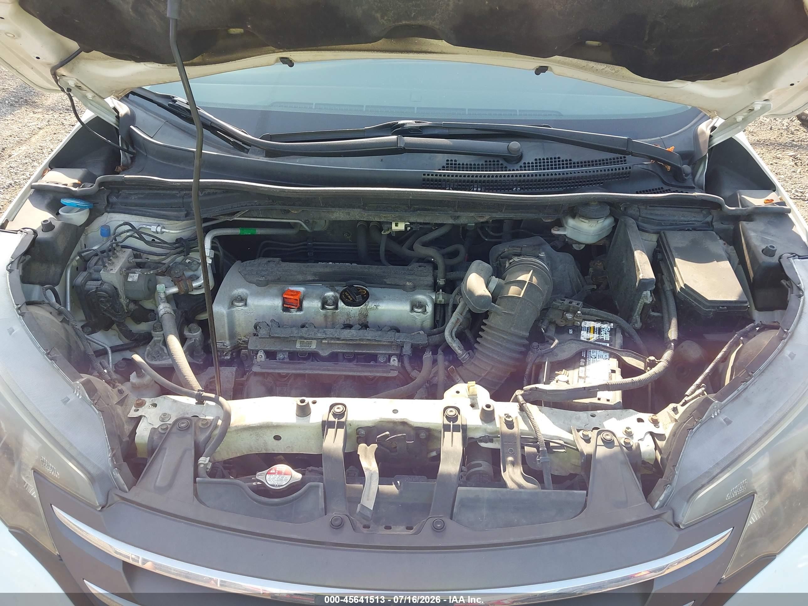 2014 Honda Cr-v Lx White vin: 5J6RM3H37EL013355