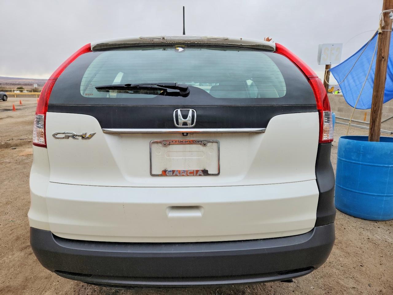 2014 Honda Cr-v Lx White vin: 5J6RM3H37EL015283