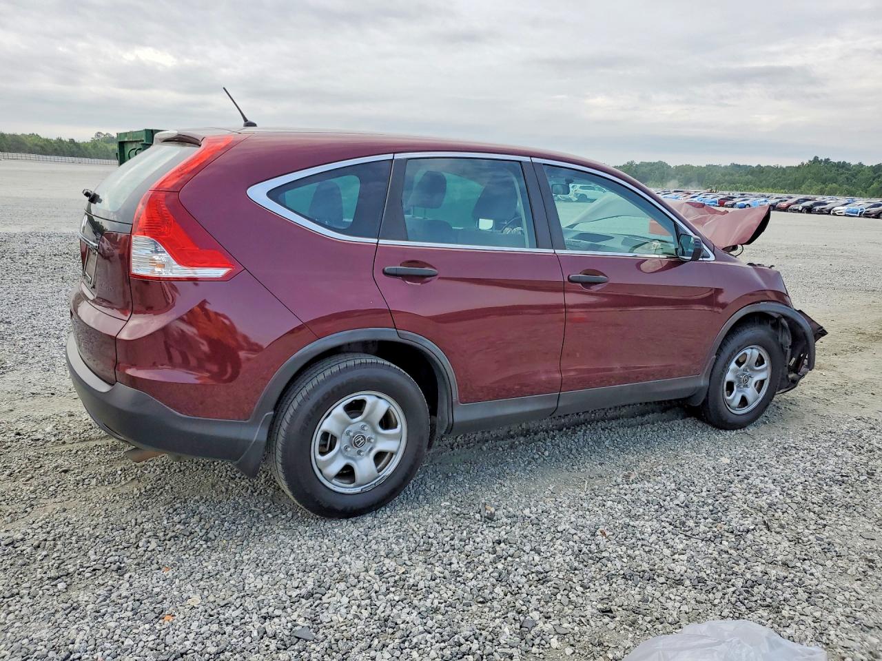 2014 Honda Cr-v Lx Maroon vin: 5J6RM3H37EL037784