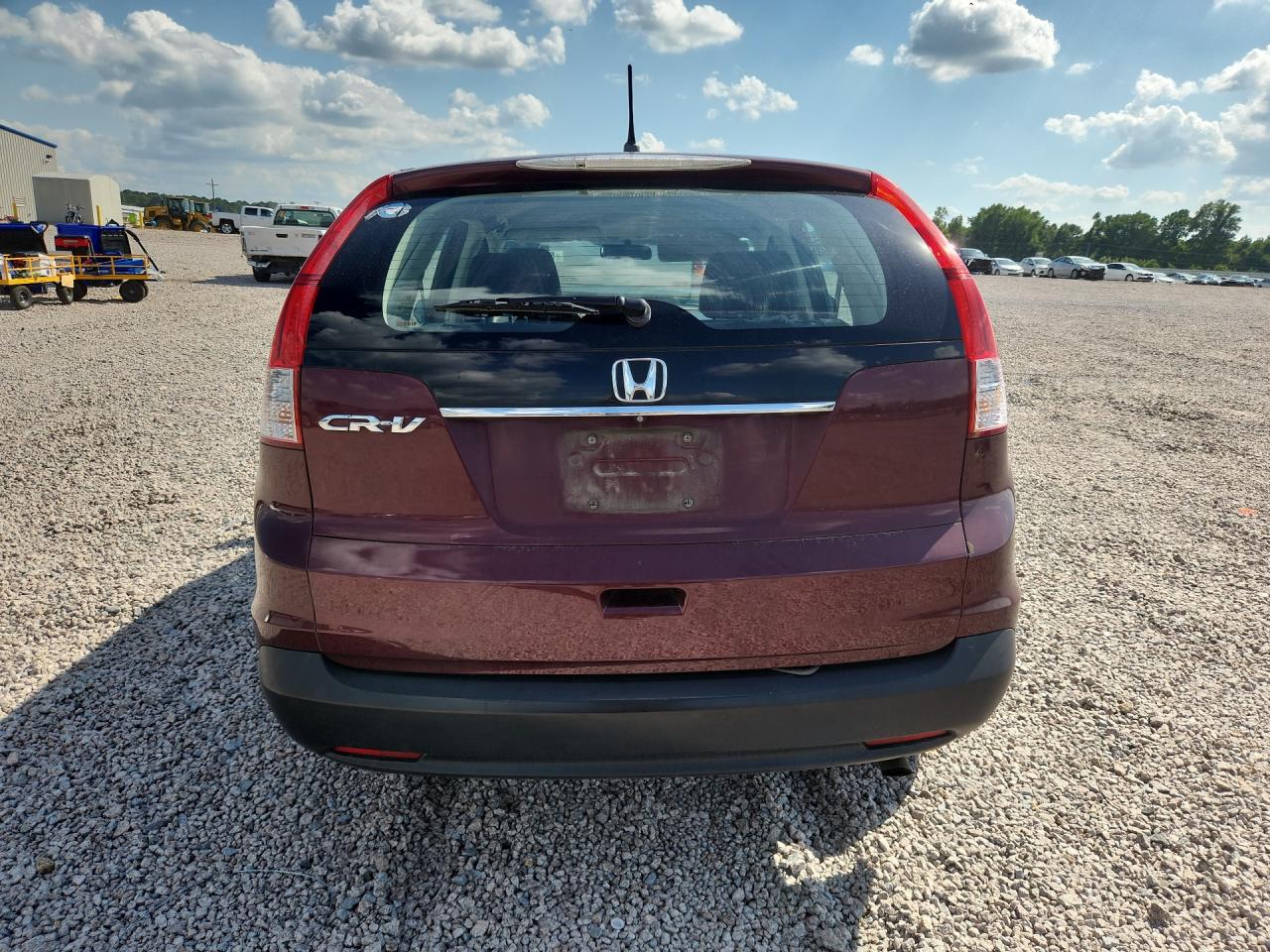 2014 Honda Cr-v Lx Burgundy vin: 5J6RM3H37EL038868