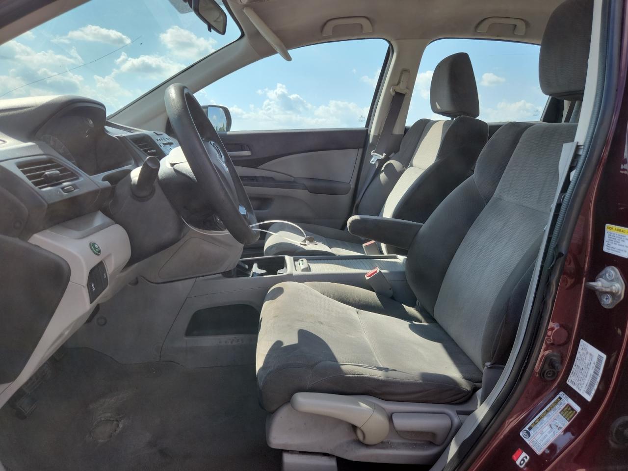 2014 Honda Cr-v Lx Burgundy vin: 5J6RM3H37EL038868