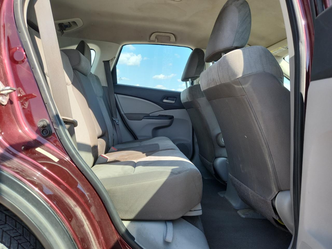 2014 Honda Cr-v Lx Burgundy vin: 5J6RM3H37EL038868