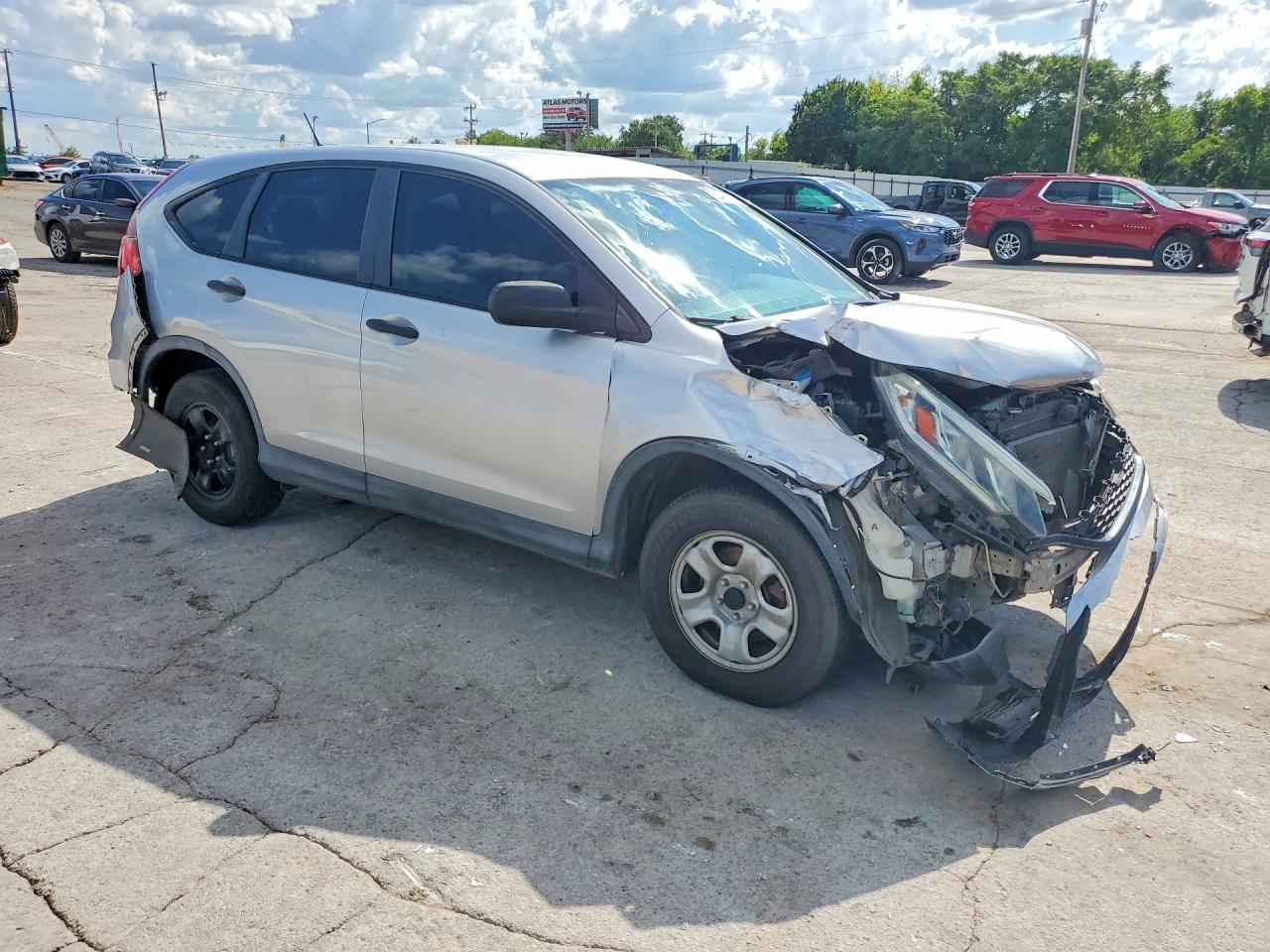2015 Honda Cr-v Lx Серебряный vin: 5J6RM3H37FL002180