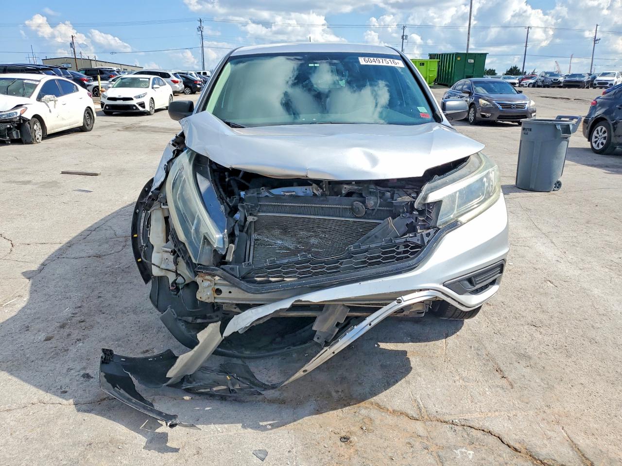 2015 Honda Cr-v Lx Серебряный vin: 5J6RM3H37FL002180