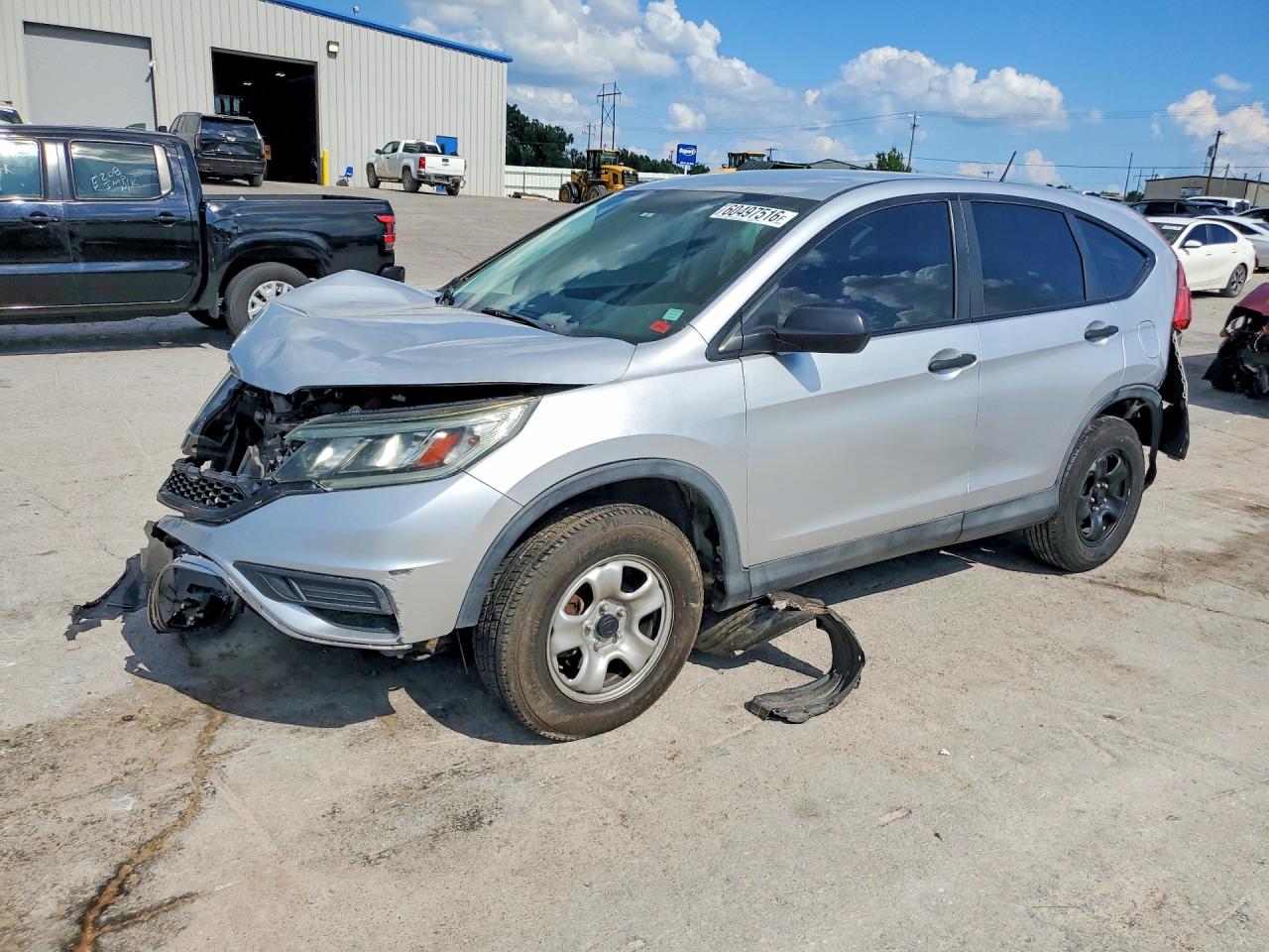 2015 Honda Cr-v Lx Silver vin: 5J6RM3H37FL002180