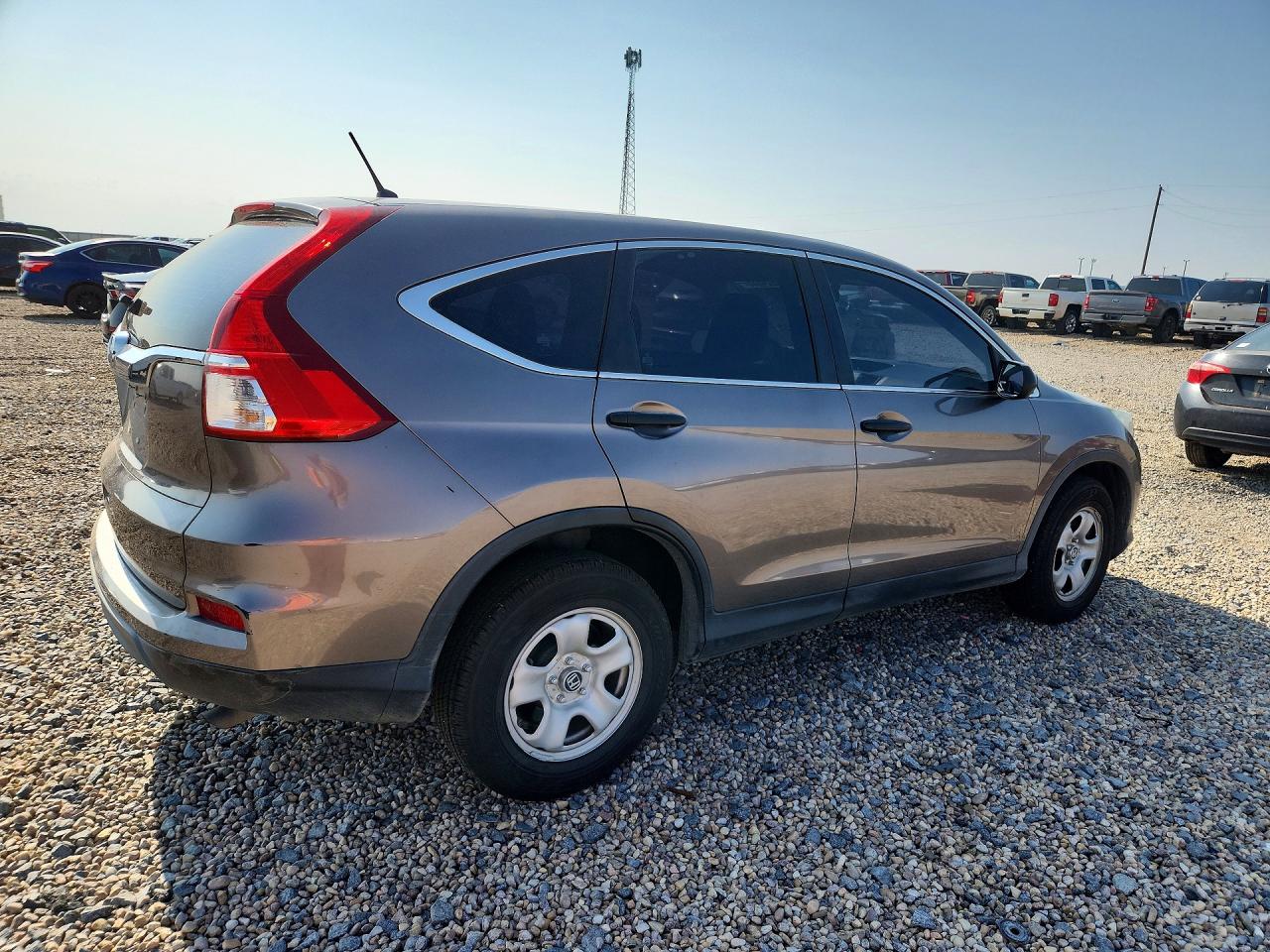 2015 Honda Cr-v Lx Gray vin: 5J6RM3H37FL002518