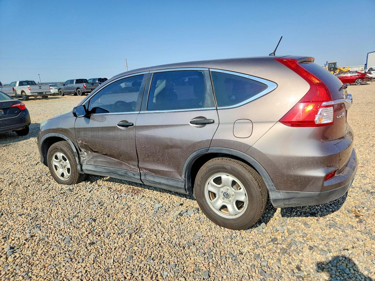 2015 Honda Cr-v Lx Gray vin: 5J6RM3H37FL002518